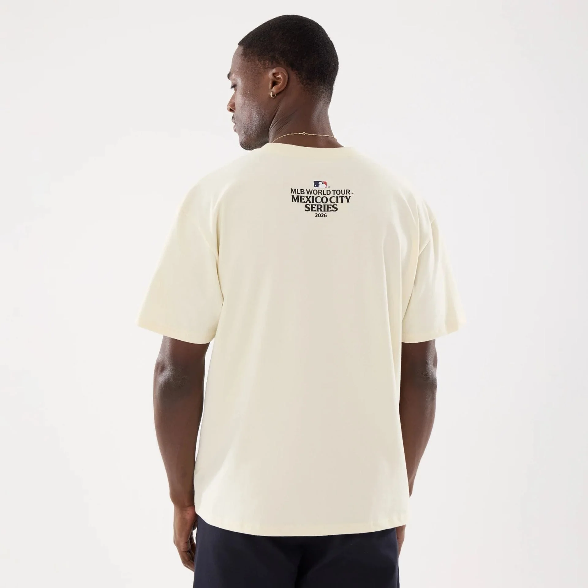 Dueling Logo MLB Mexico City Series 2026 Cream T-Shirt - Image 2