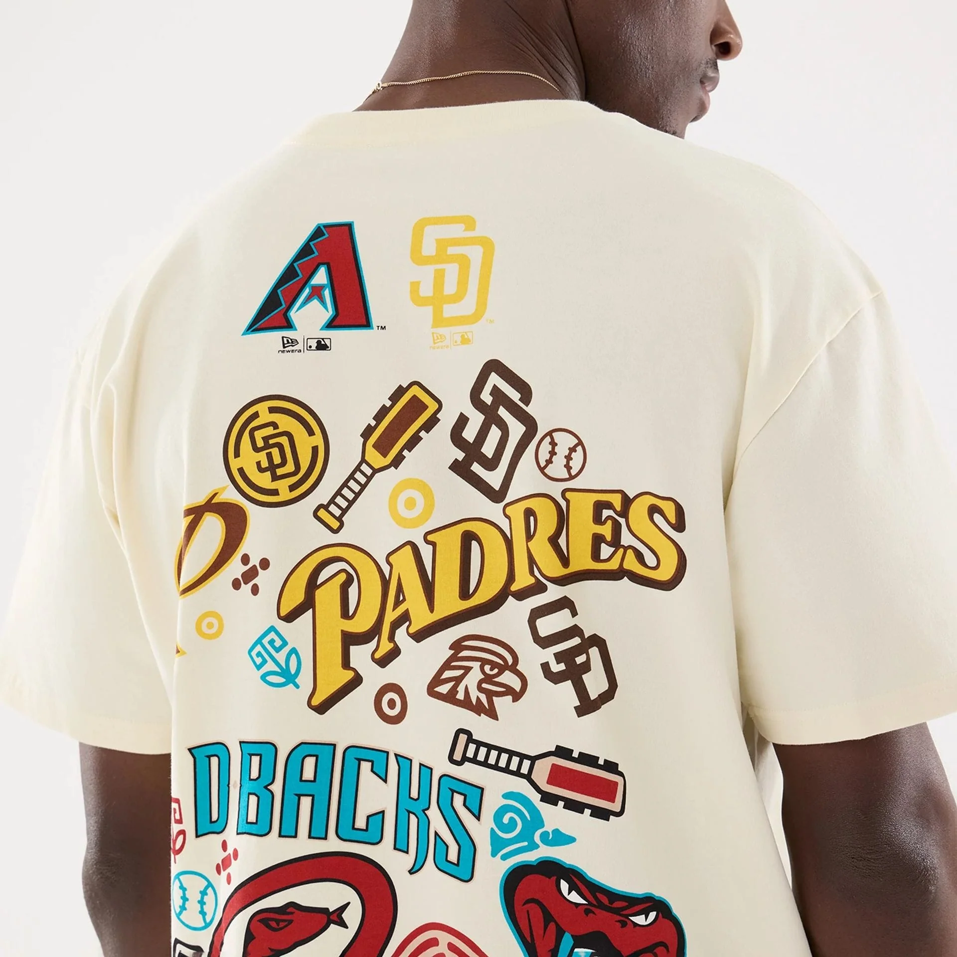 Dueling Logo MLB Mexico City Series 2026 Cream T-Shirt - Image 4