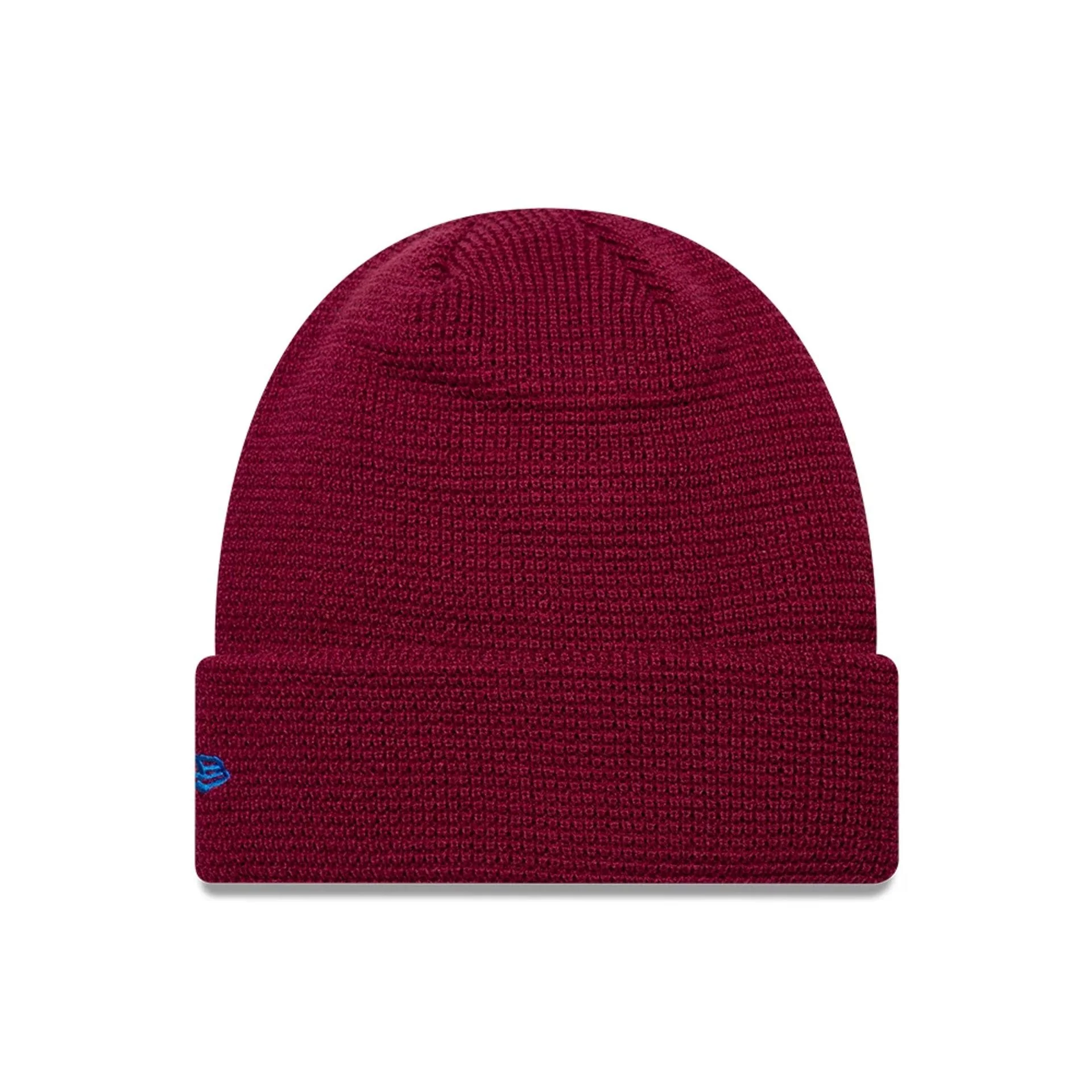 EDWIN x New Era Dark Red Cuff knit Beanie Hat - Image 2