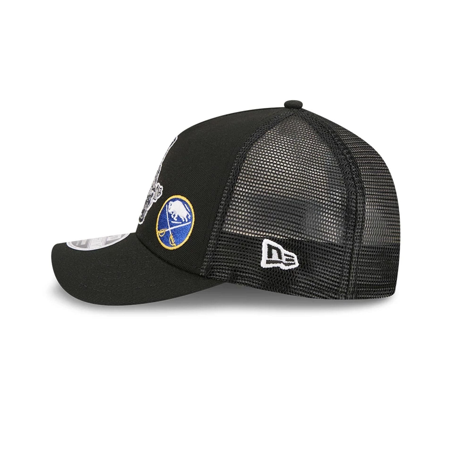 Flyers NHL Stanley Cup Black 9FORTY M-Crown A-Frame Trucker Adjustable Cap - Image 4