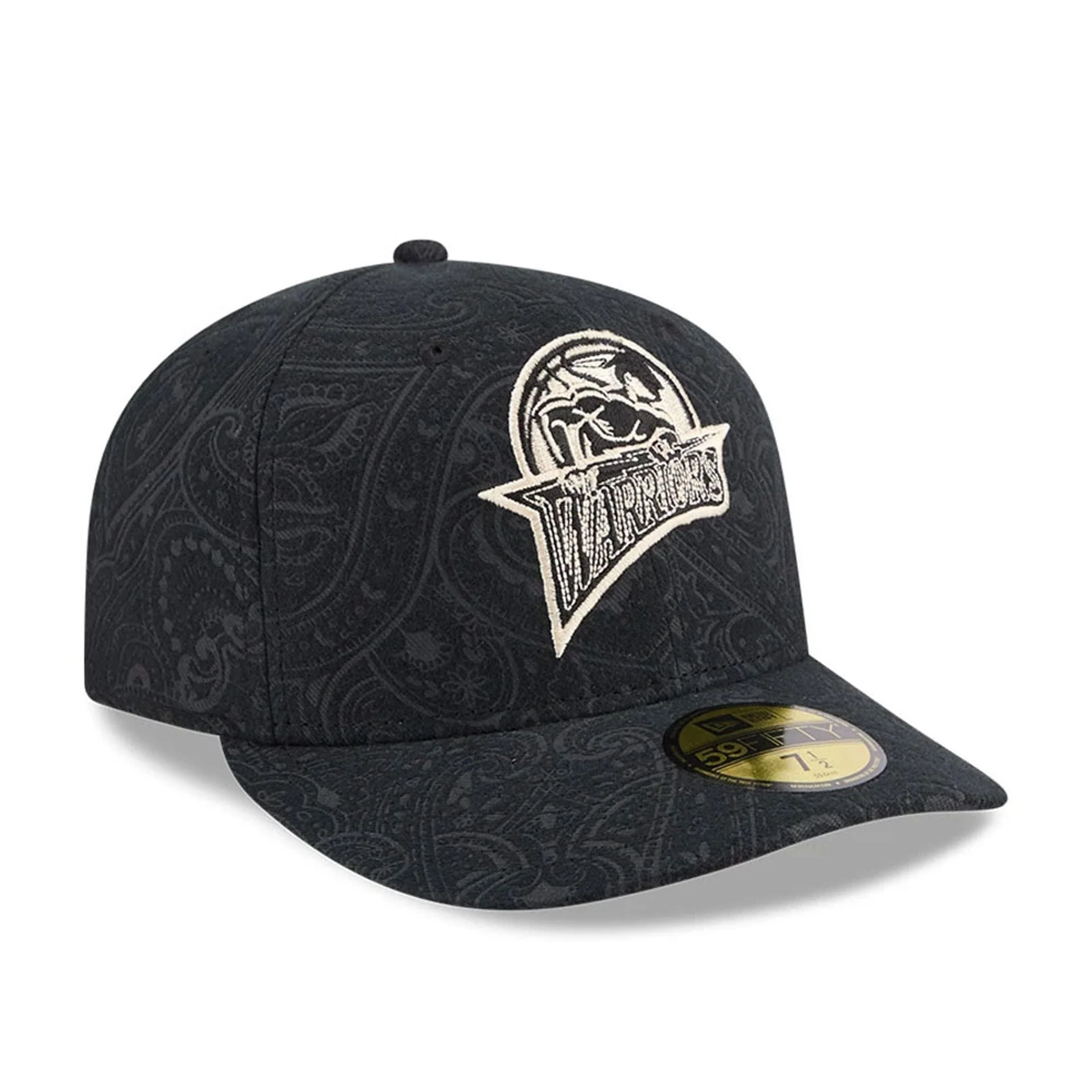 Golden State Warriors NBA Brushed Cotton Black 59FIFTY Fitted Cap - Image 4