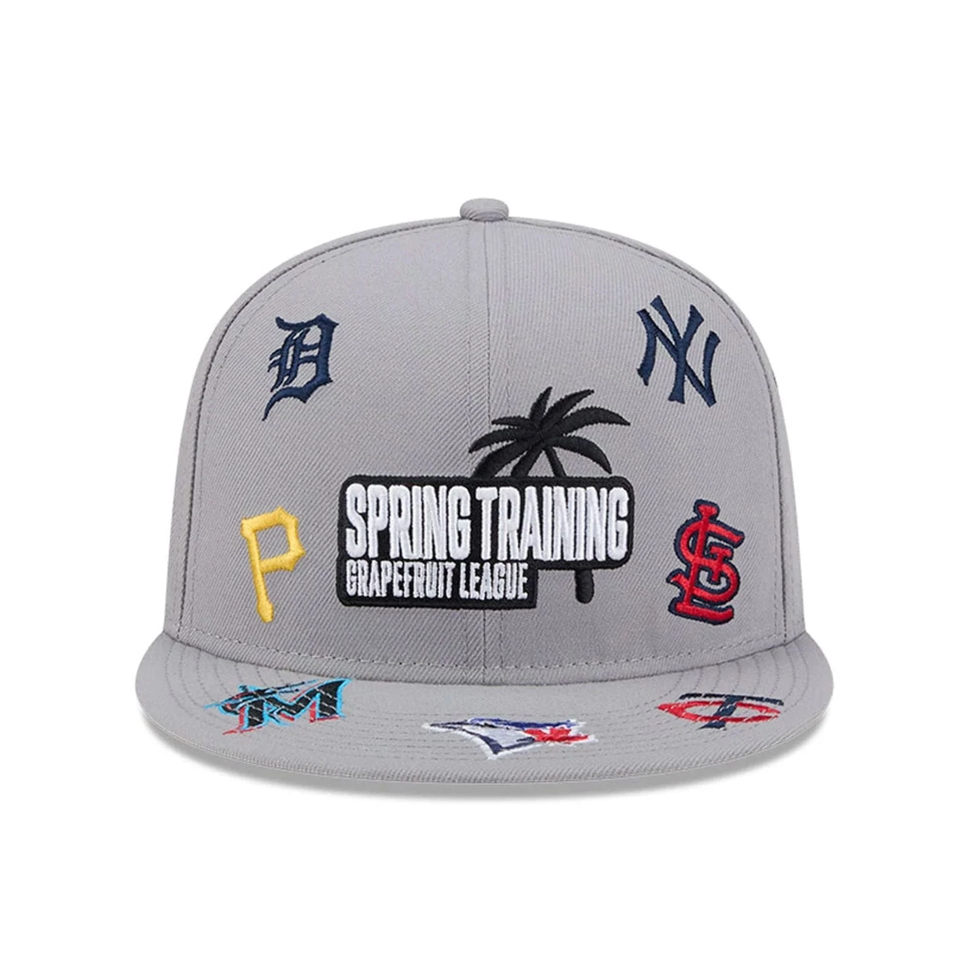 Grapefruit League Logo MLB Scattered Grey 9FIFTY Snapback Adjustable Cap - Image 2
