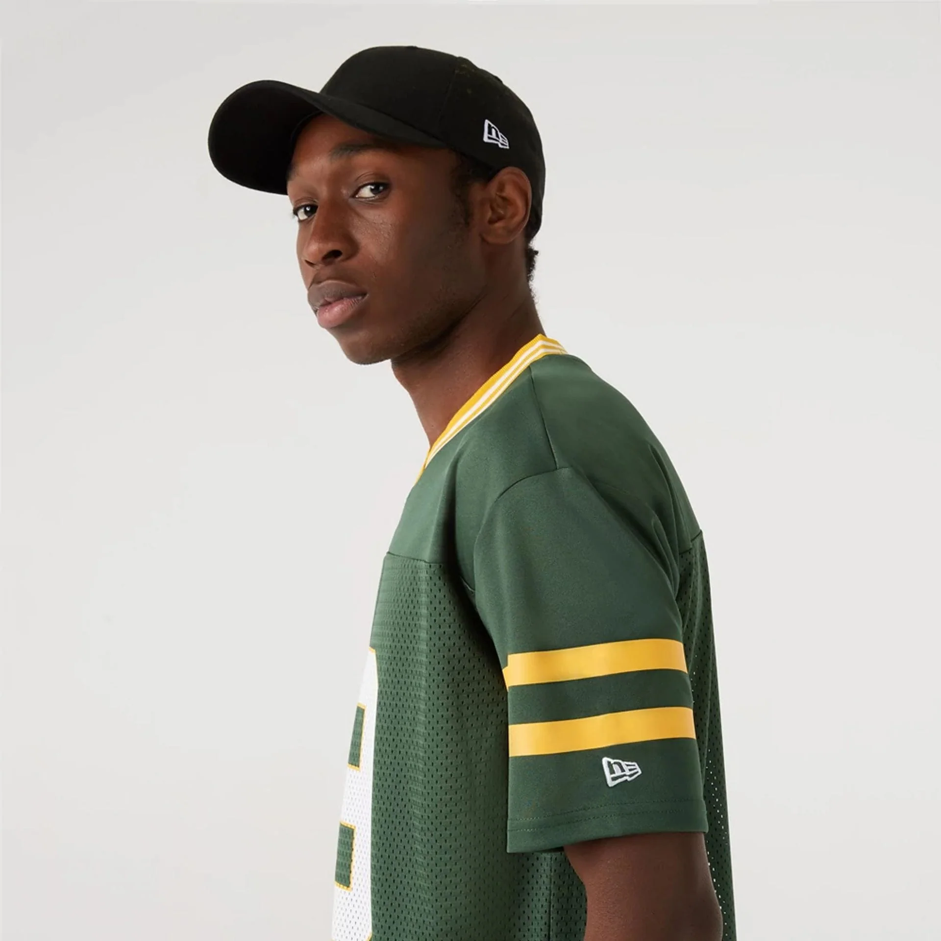 Green Bay Packers NFL Dark Green Mesh T-Shirt - Image 2