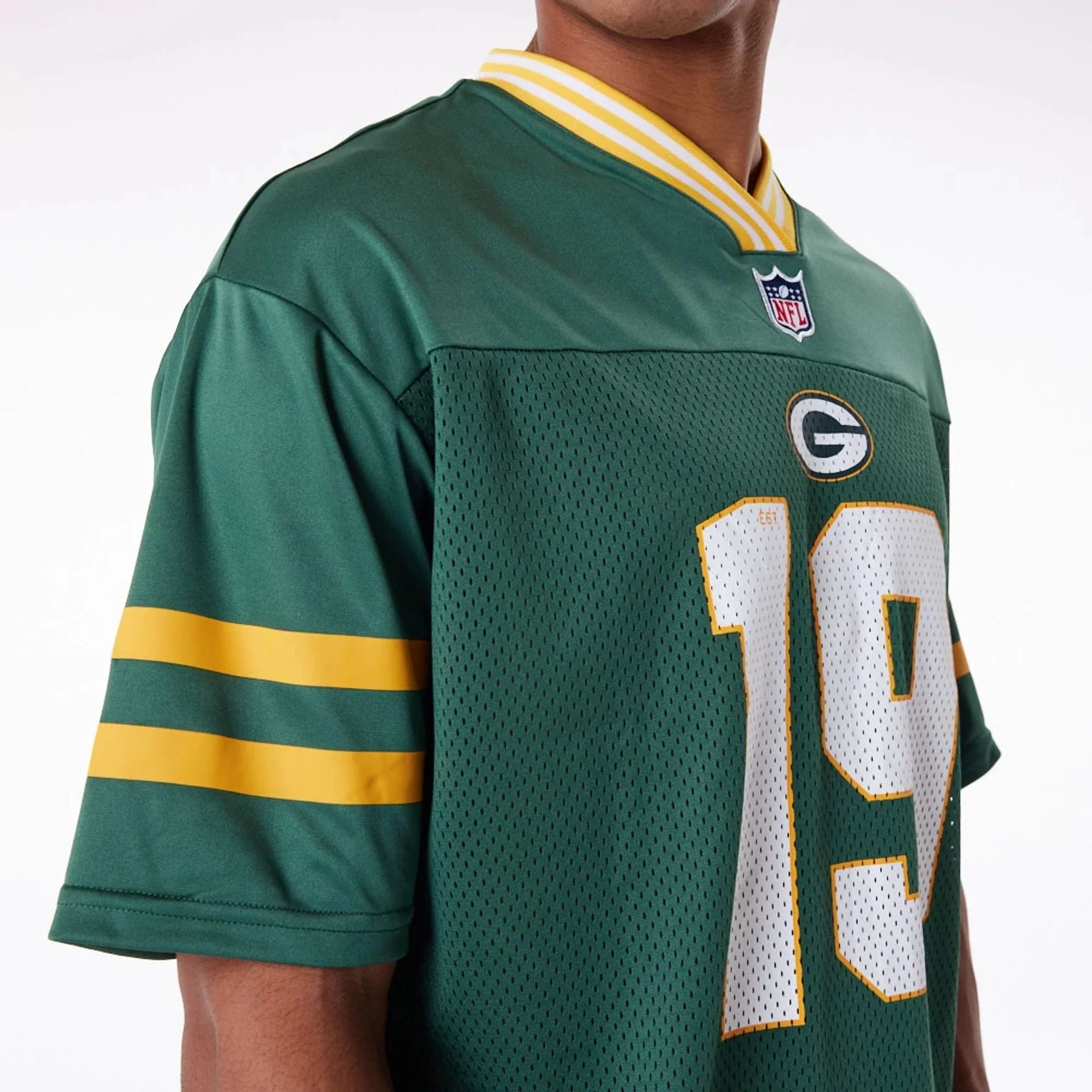 Green Bay Packers NFL Dark Green Mesh T-Shirt - Image 8