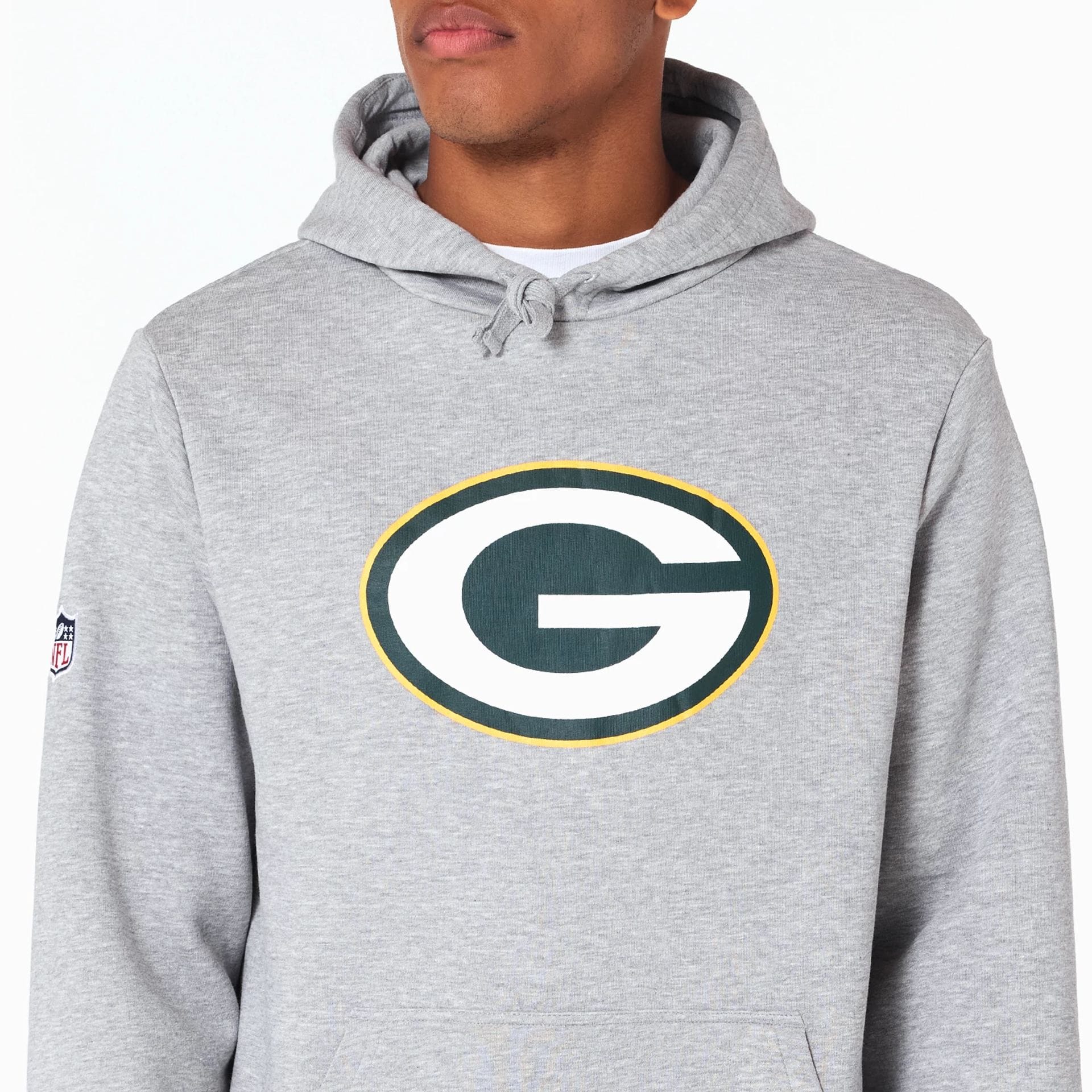 Green Bay Packers NFL Grey Pullover Hoodie - Image 2