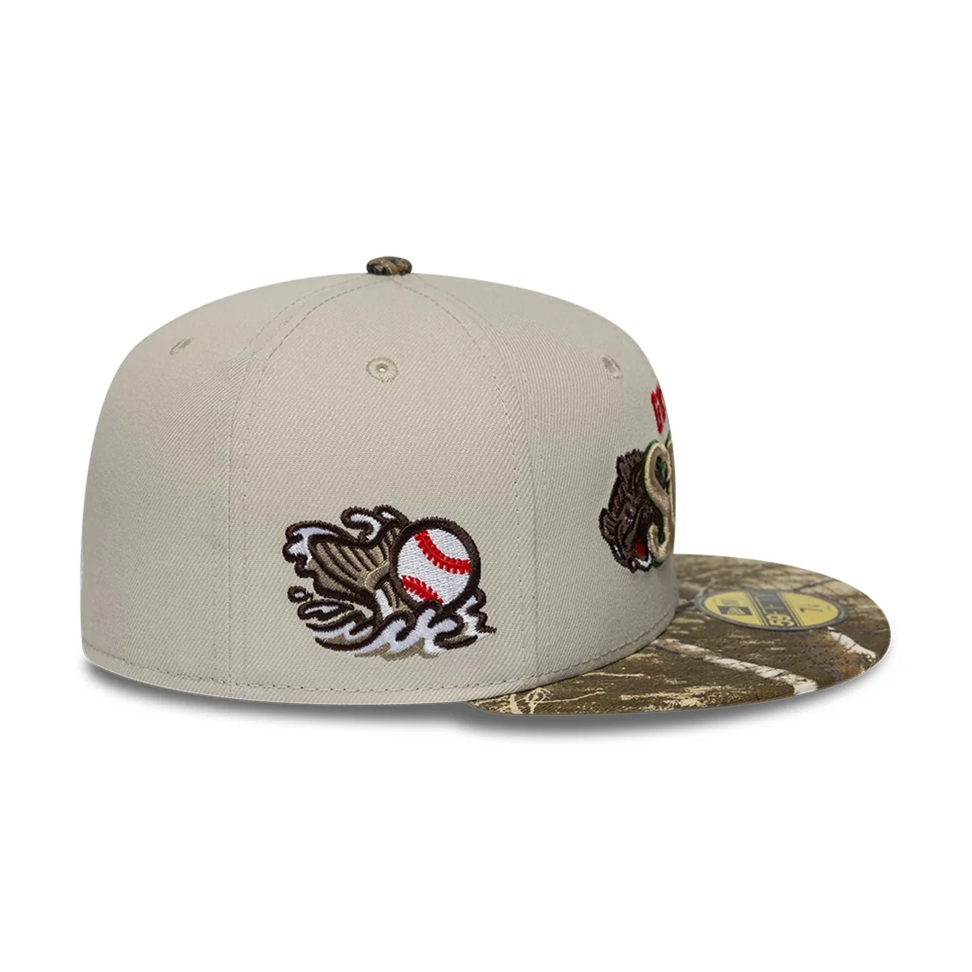 Gwinnett Stripers MiLB Hometown Beige 59FIFTY Fitted Cap - Image 6