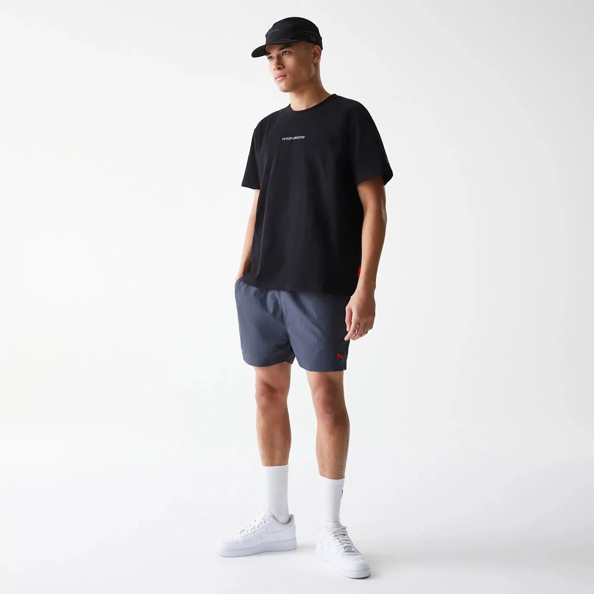 Hermanos Koumori x New Era Dark Grey Shorts - Image 8