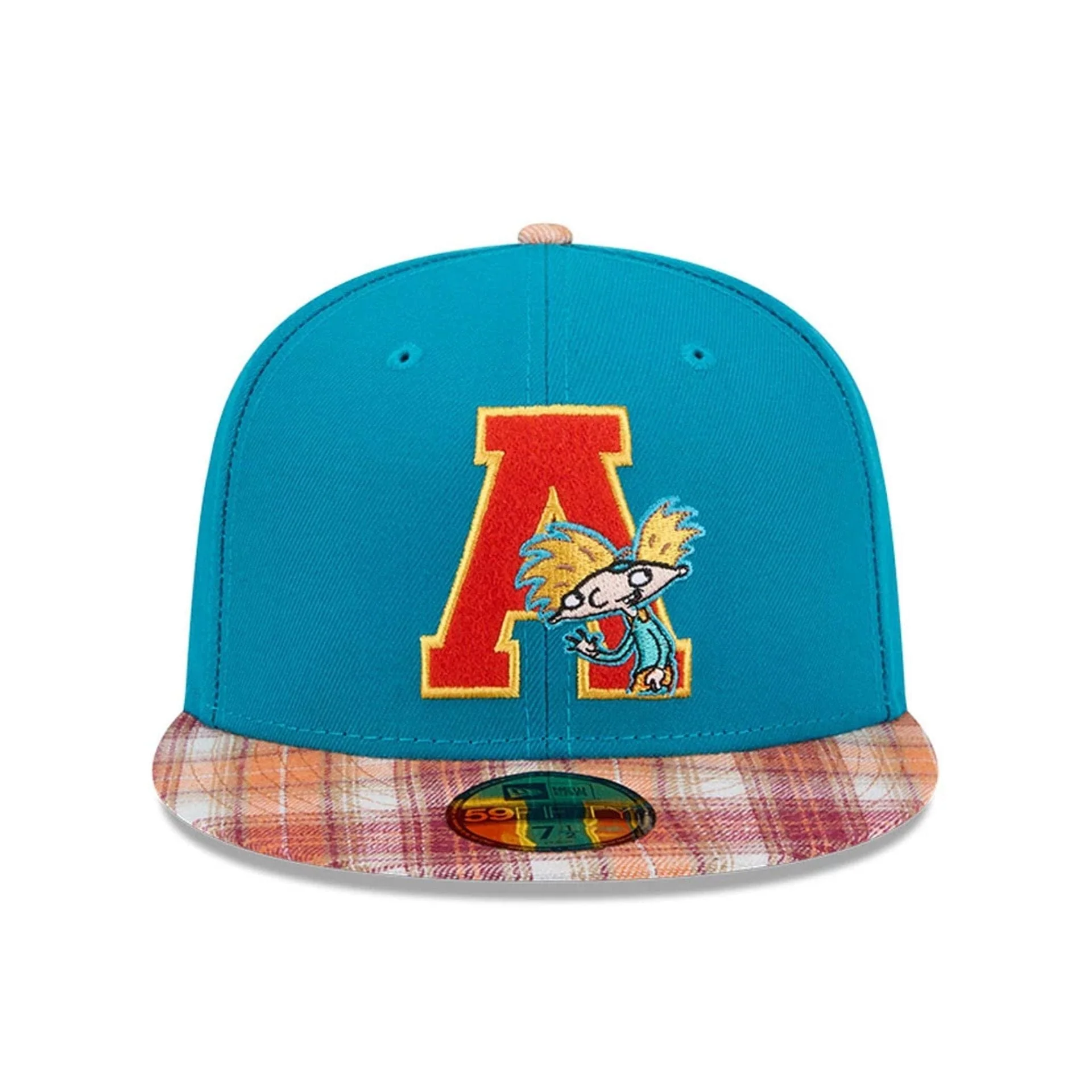 Hey Arnold Letterman Turquoise 59FIFTY Fitted Cap - Image 3