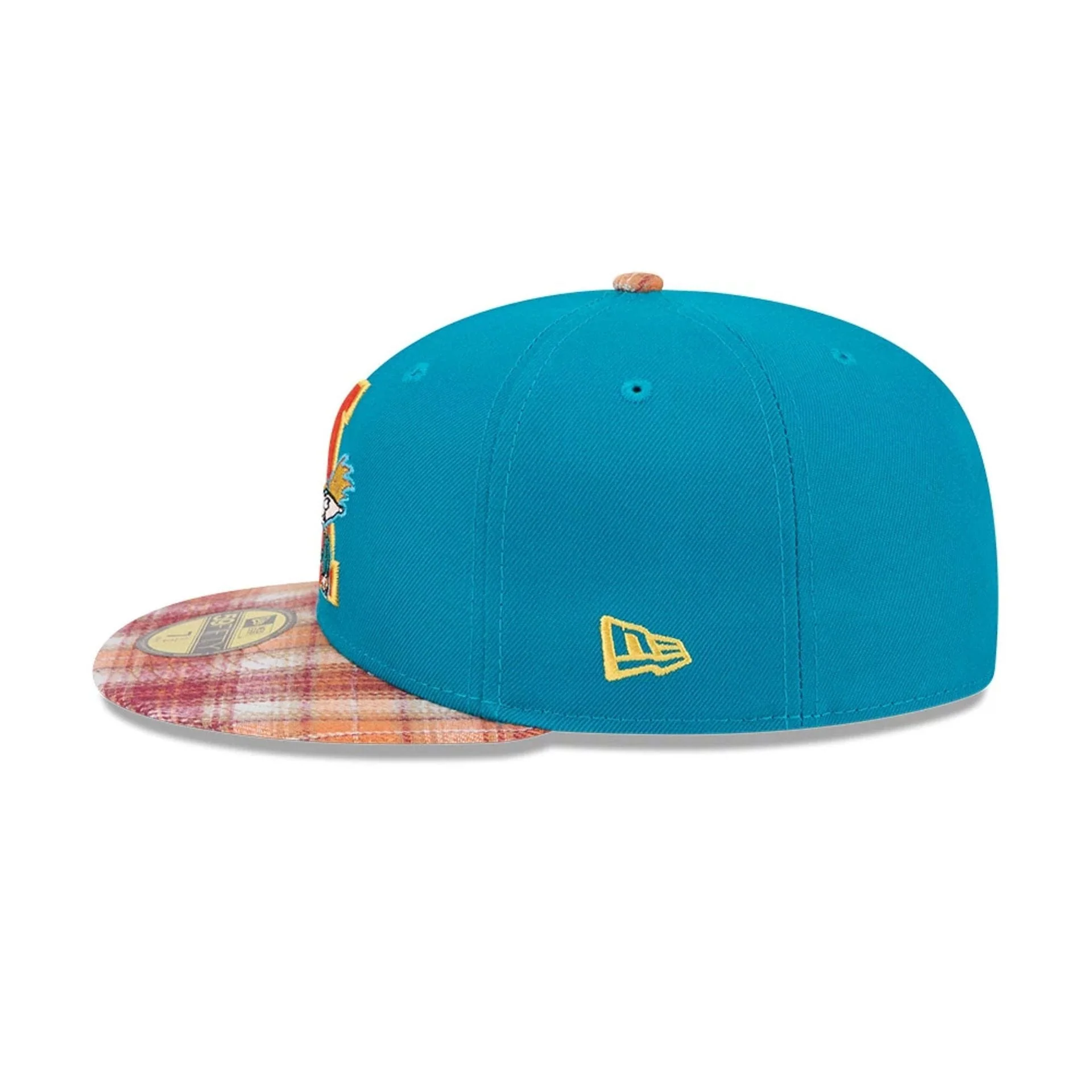 Hey Arnold Letterman Turquoise 59FIFTY Fitted Cap - Image 6