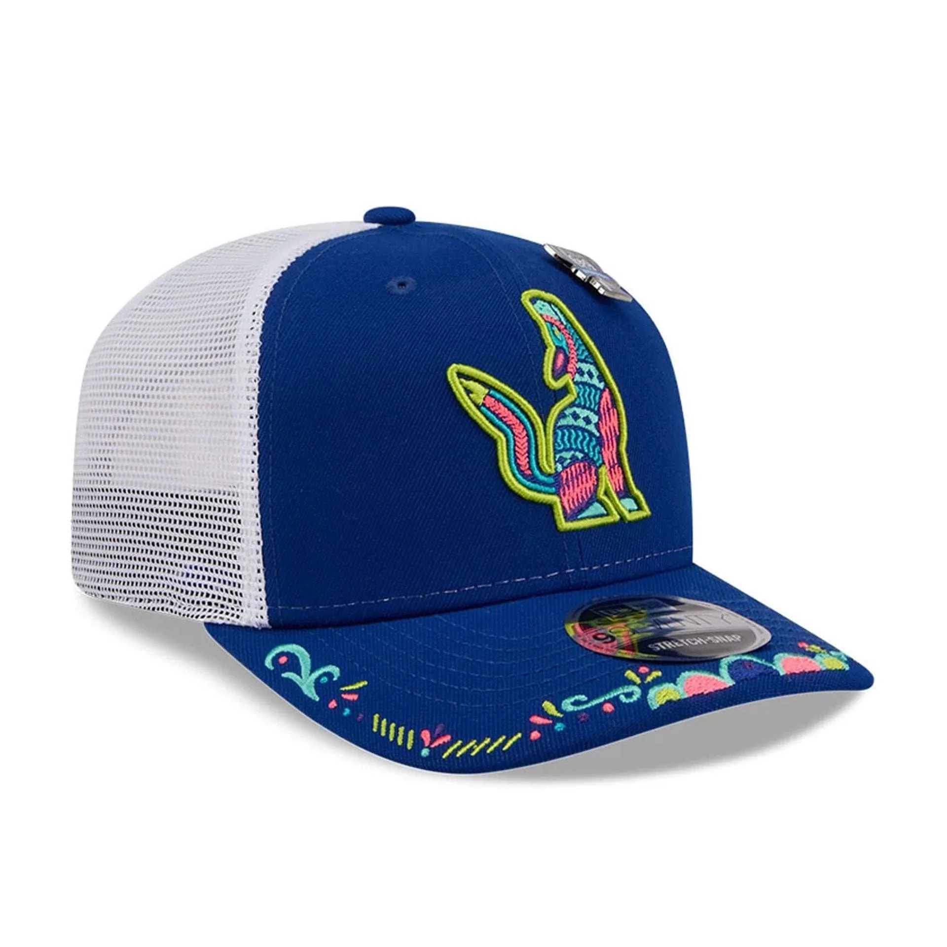 Hillsboro Hops MiLB La Copa 2026 Blue 9SEVENTY Stretch Snap Adjustable Cap - Image 4