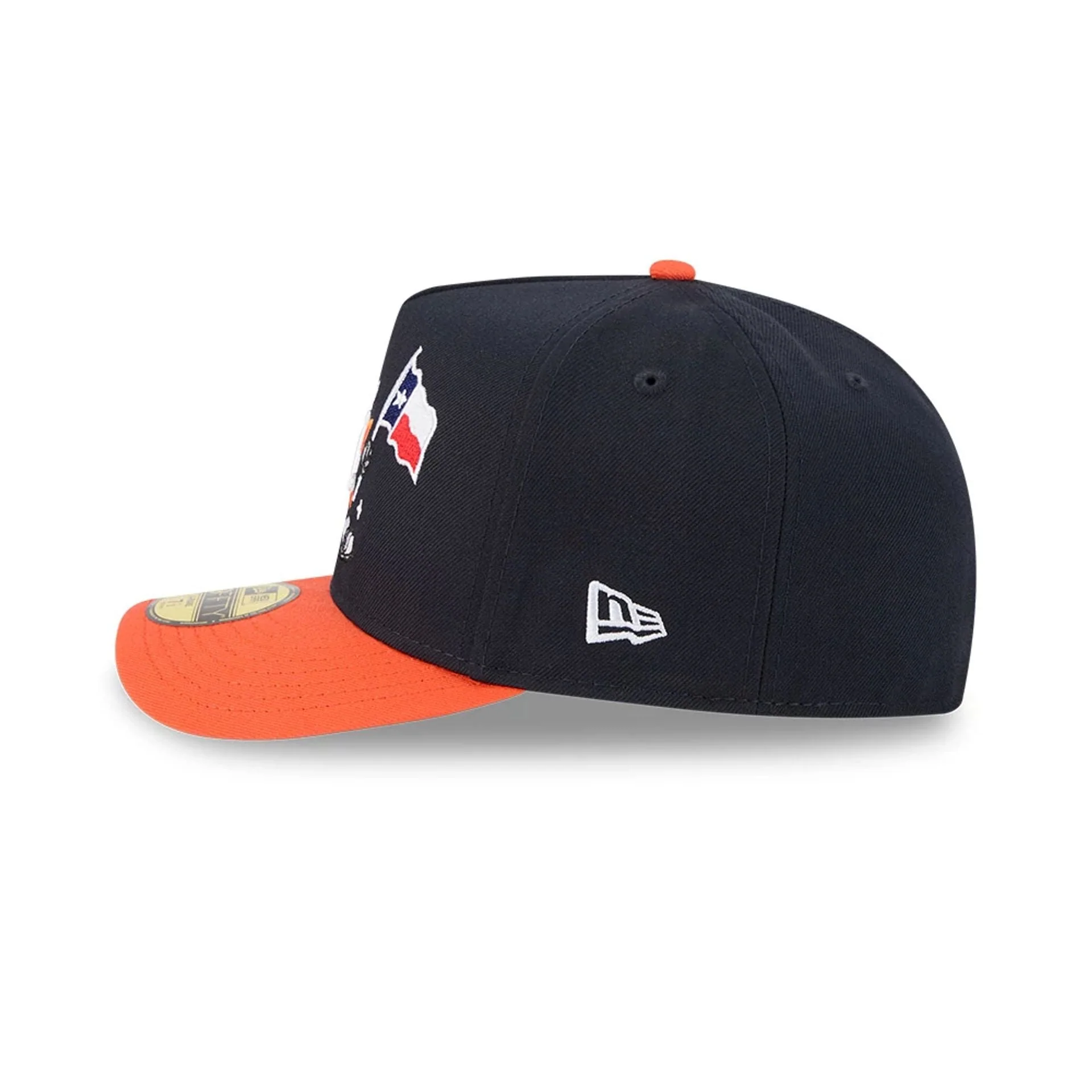 Houston Astros MLB Cartoon Navy 59FIFTY A-Frame Fitted Cap - Image 6