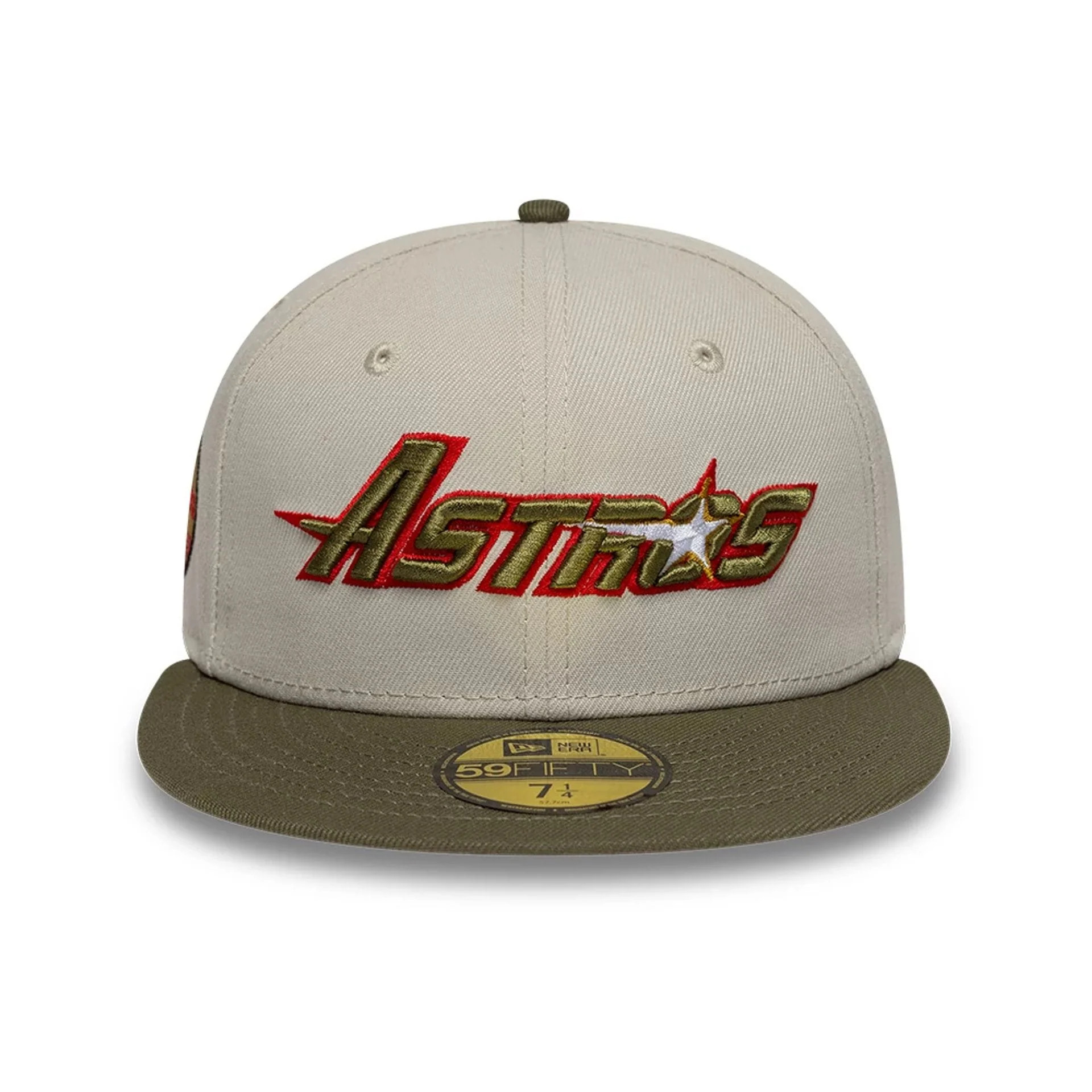 Houston Astros MLB Cooperstown Beige 59FIFTY Fitted Cap - Image 3