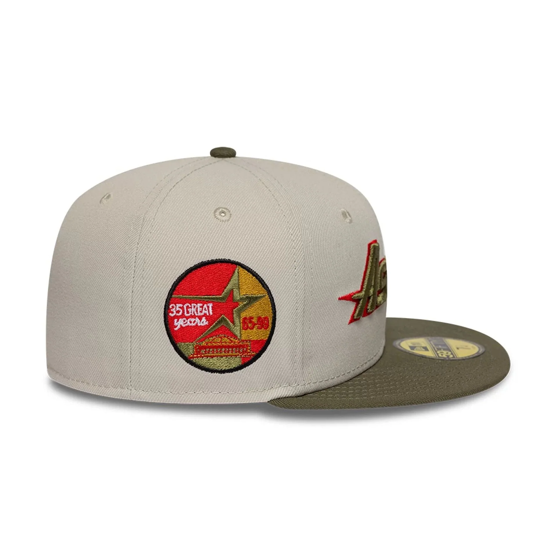 Houston Astros MLB Cooperstown Beige 59FIFTY Fitted Cap - Image 5