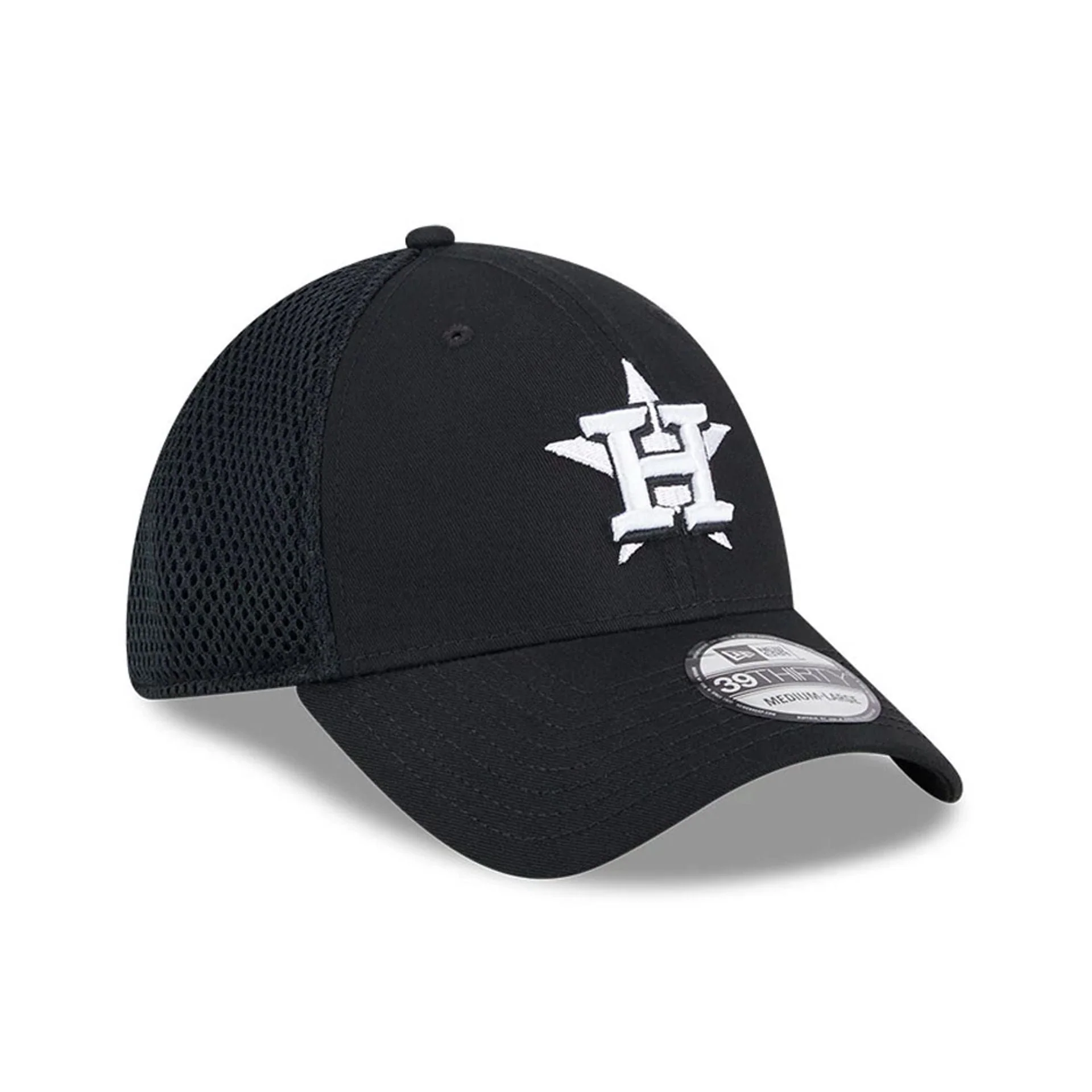 Houston Astros MLB Evergreen Neo Black 39THIRTY Stretch Fit Cap - Image 4