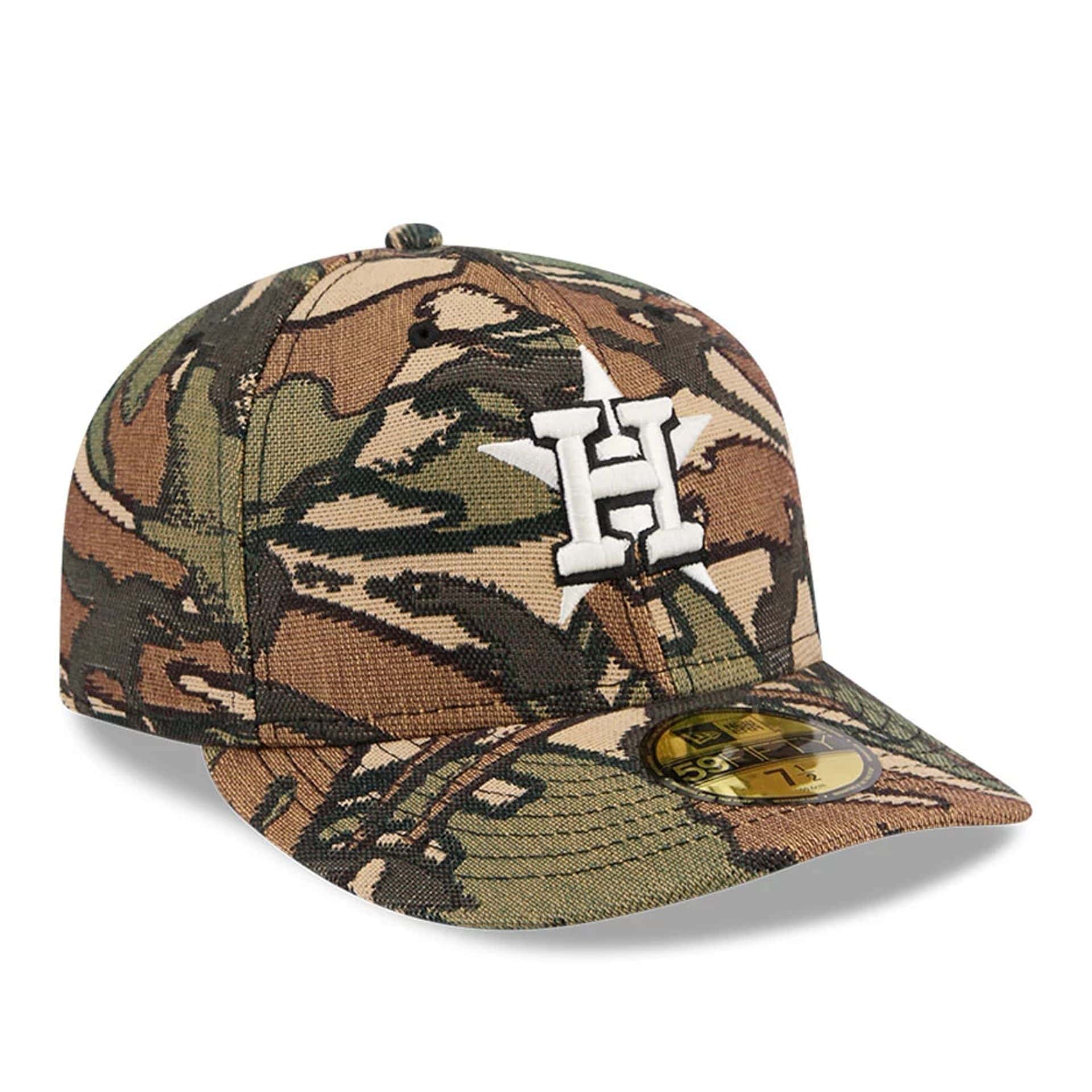 Houston Astros MLB Jacquard Camo 59FIFTY Fitted Cap - Image 4