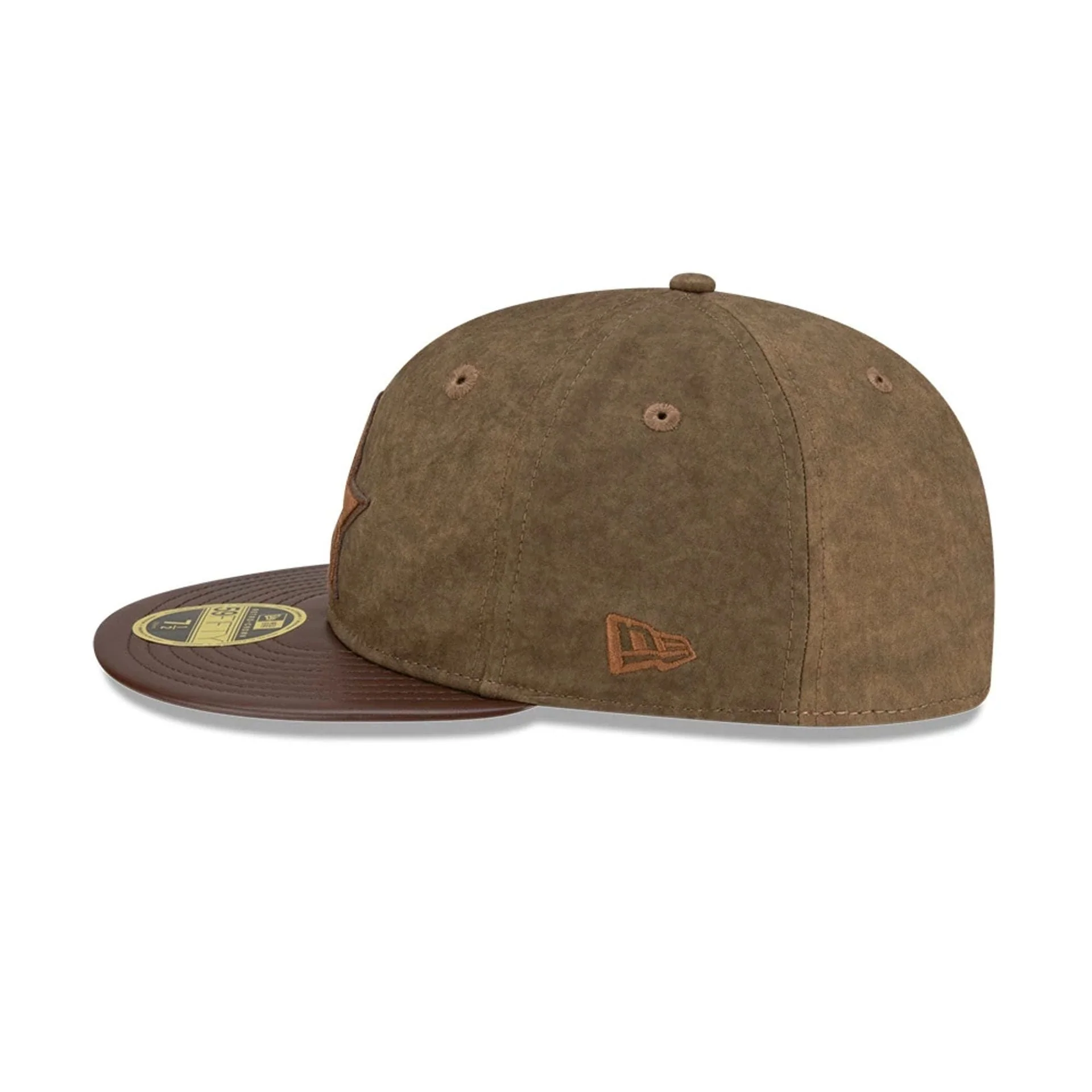 Houston Astros MLB Open Brown Retro Crown 59FIFTY Fitted Cap - Image 6