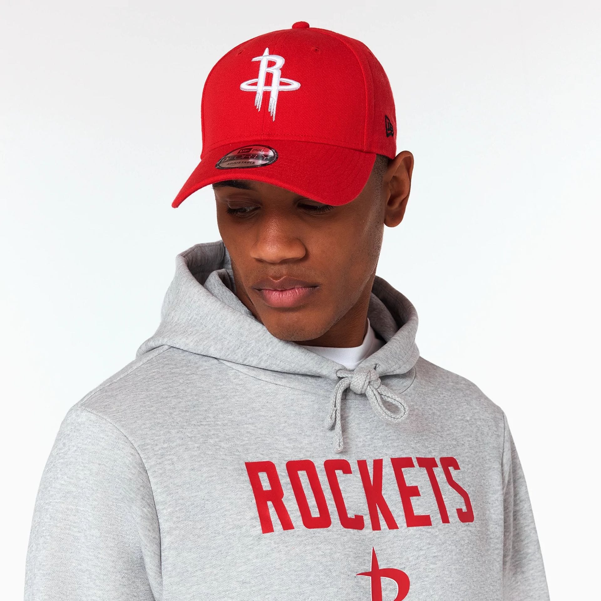 Houston Rockets NBA Grey Pullover Hoodie - Image 4