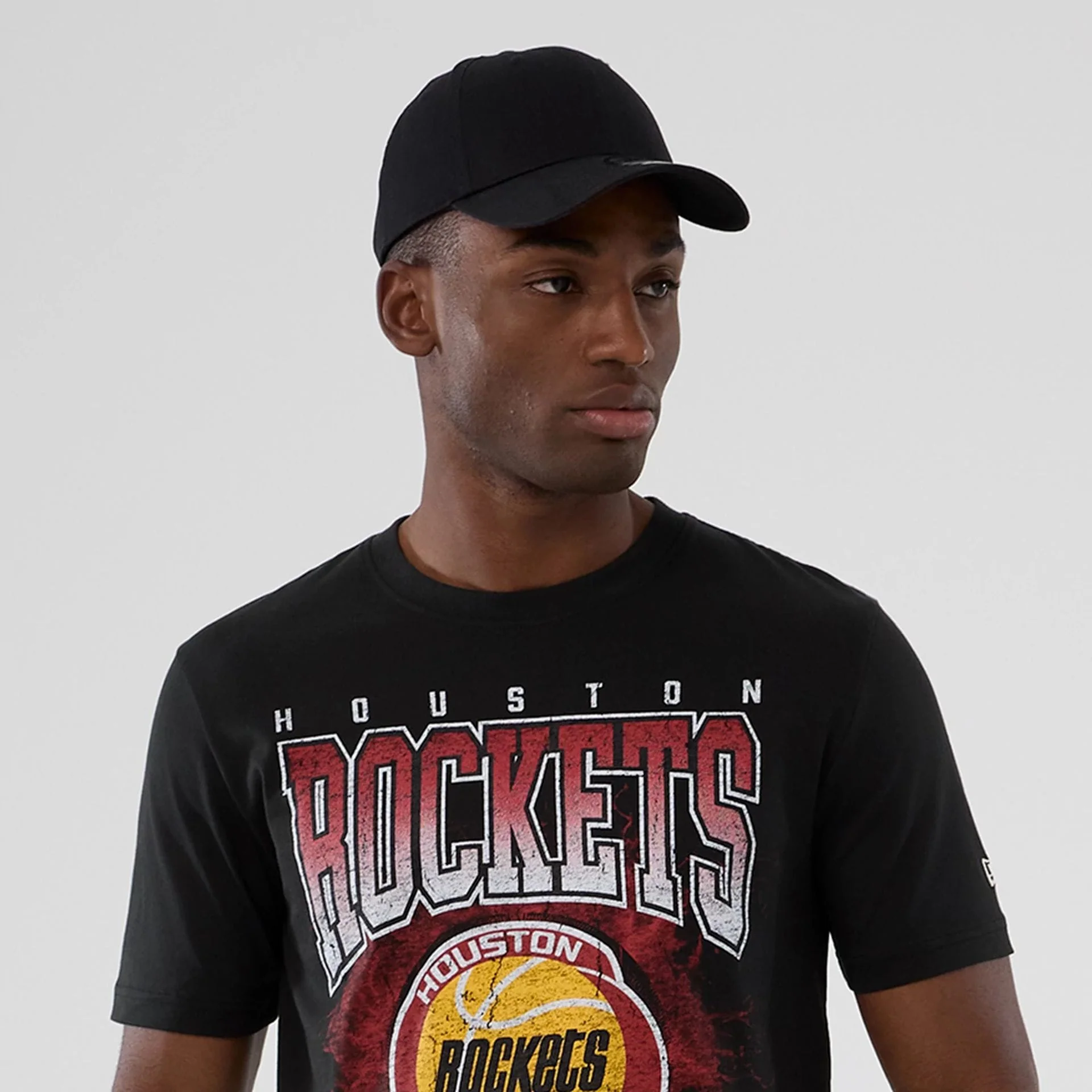 Houston Rockets NBA Hardwood Classic Black T-Shirt - Image 3