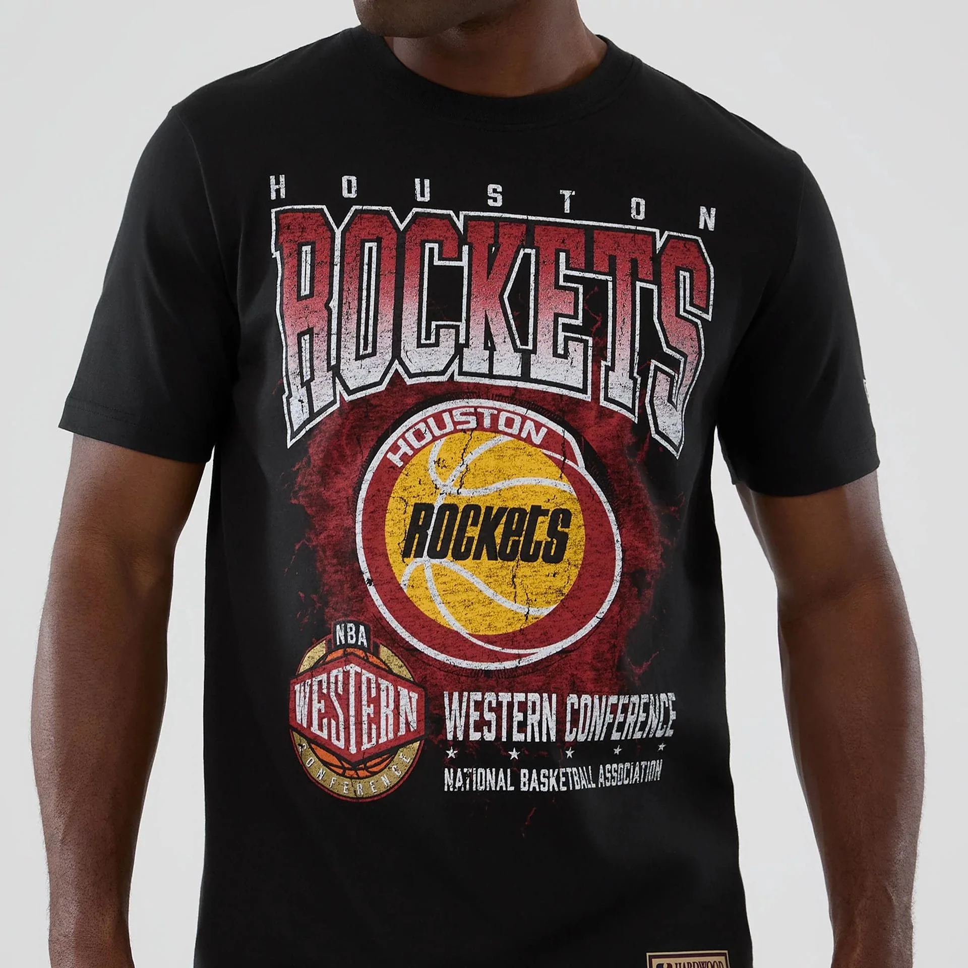 Houston Rockets NBA Hardwood Classic Black T-Shirt - Image 4