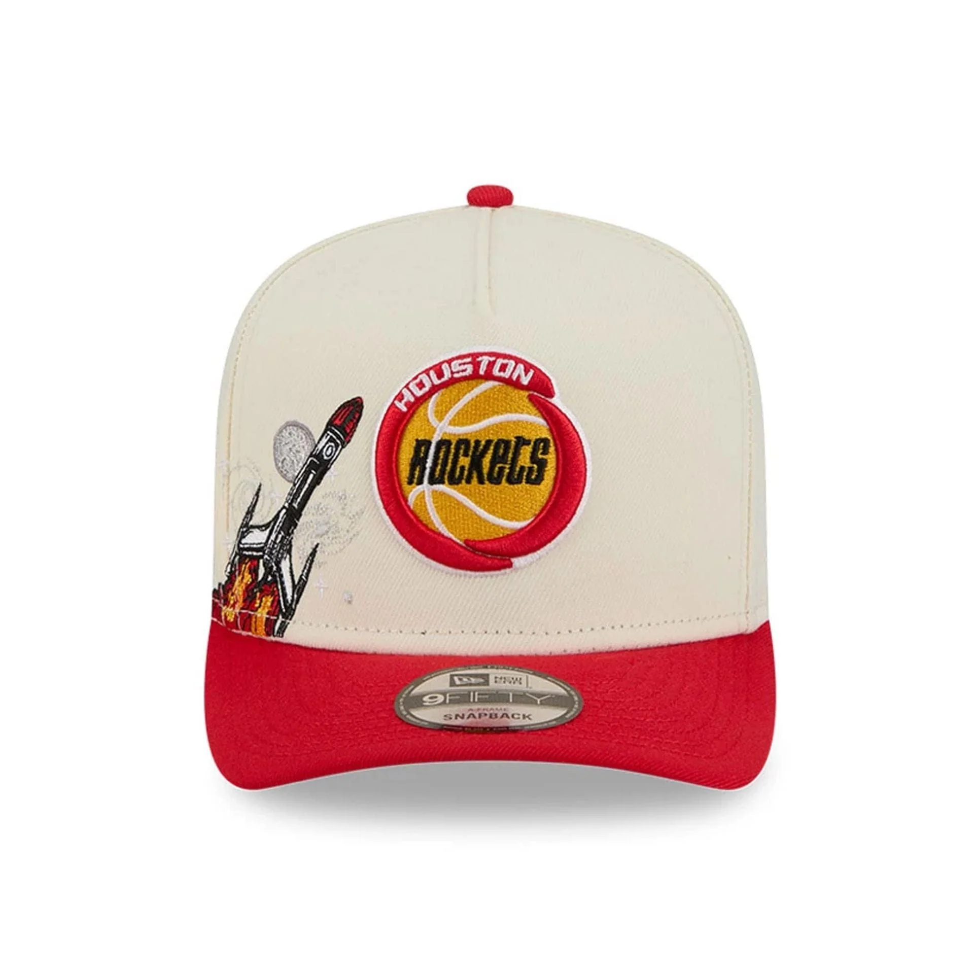 Houston Rockets NBA Red 9FIFTY A-Frame Snapback Adjustable Cap - Image 3