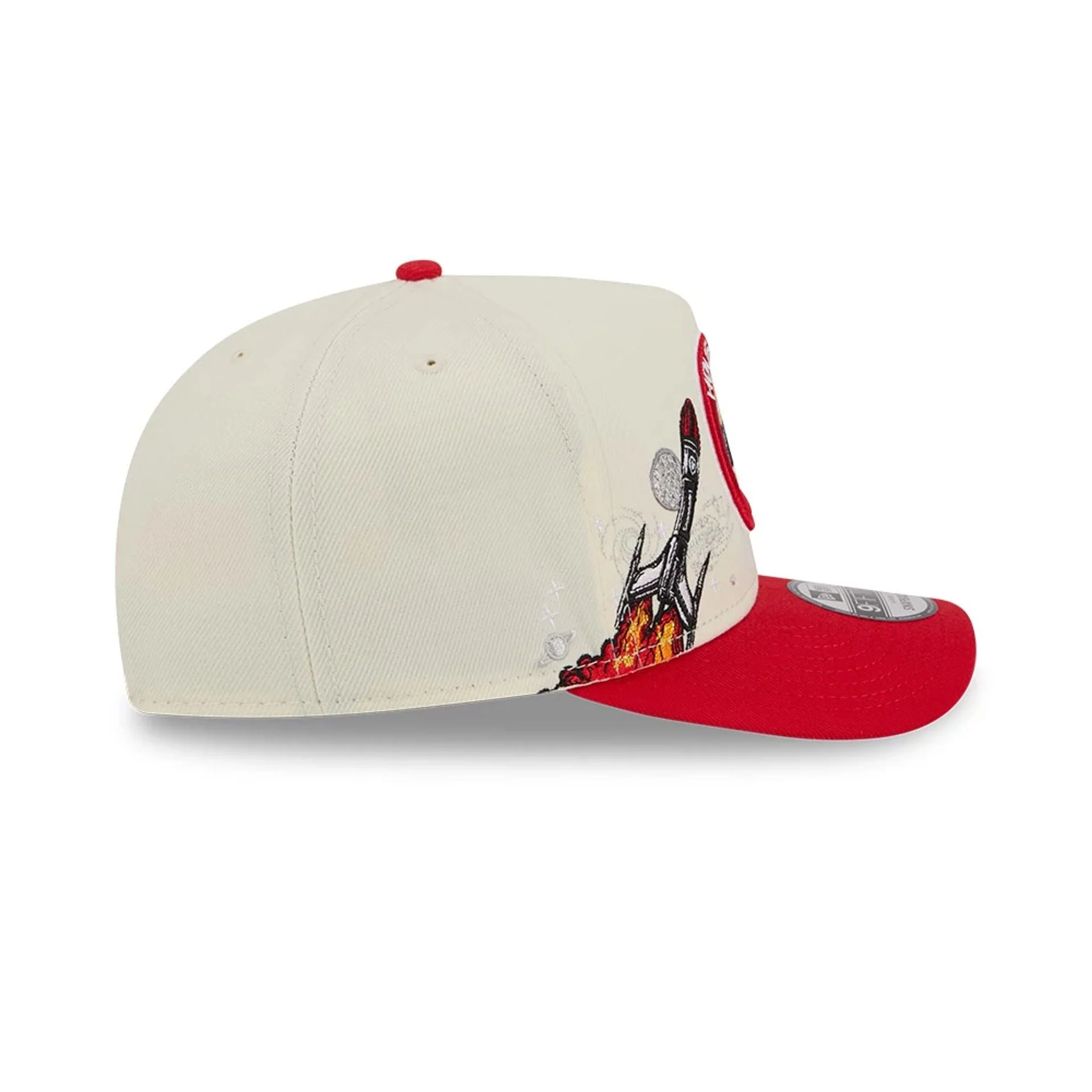 Houston Rockets NBA Red 9FIFTY A-Frame Snapback Adjustable Cap - Image 5