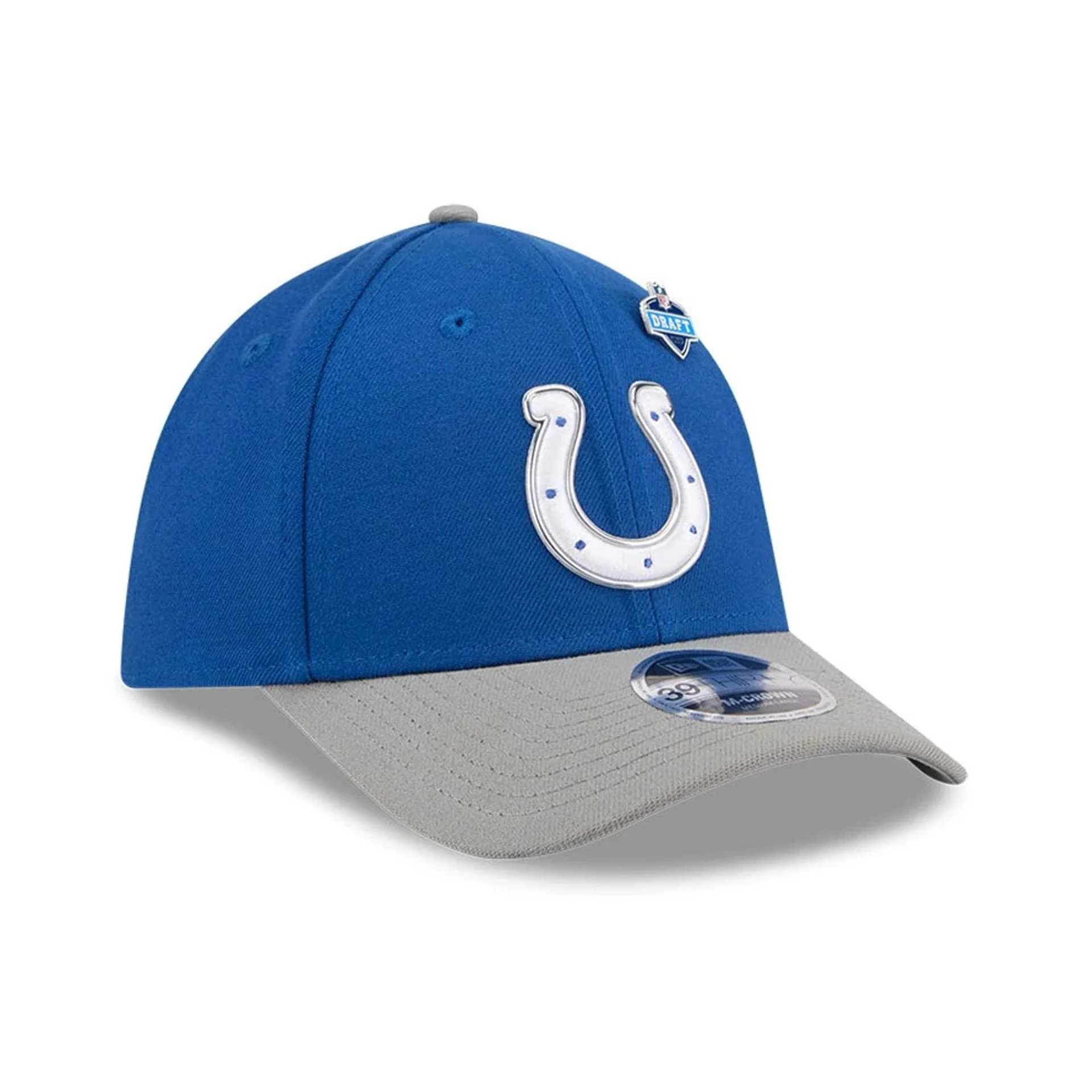 Indianapolis Colts NFL Draft 2026 Blue 39THIRTY M-Crown Stretch Fit Cap - Image 4