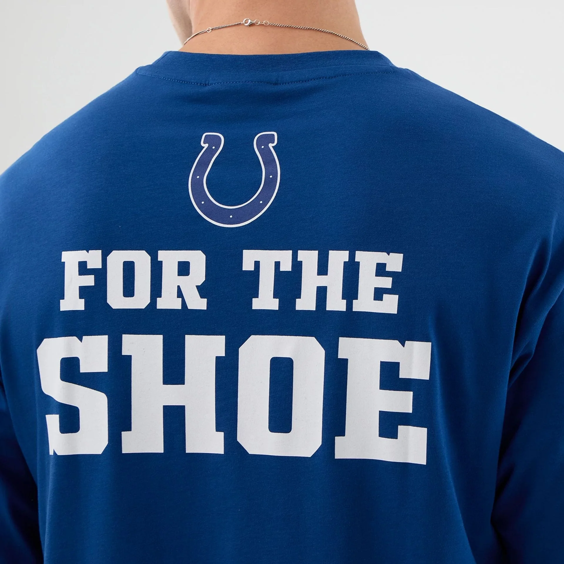 Indianapolis Colts NFL International Series Games Blue Oversized T-Shirt - Image 6