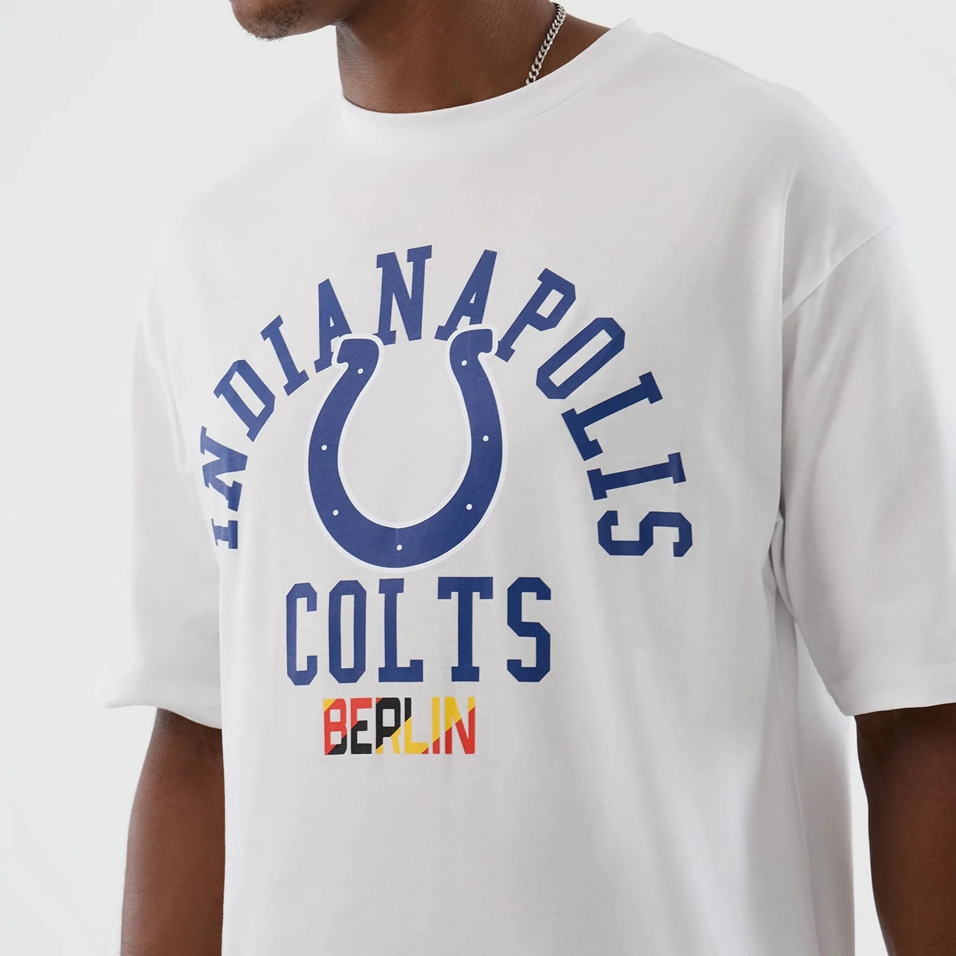 Indianapolis Colts NFL International Series Games White Oversized T-Shirt - Image 3