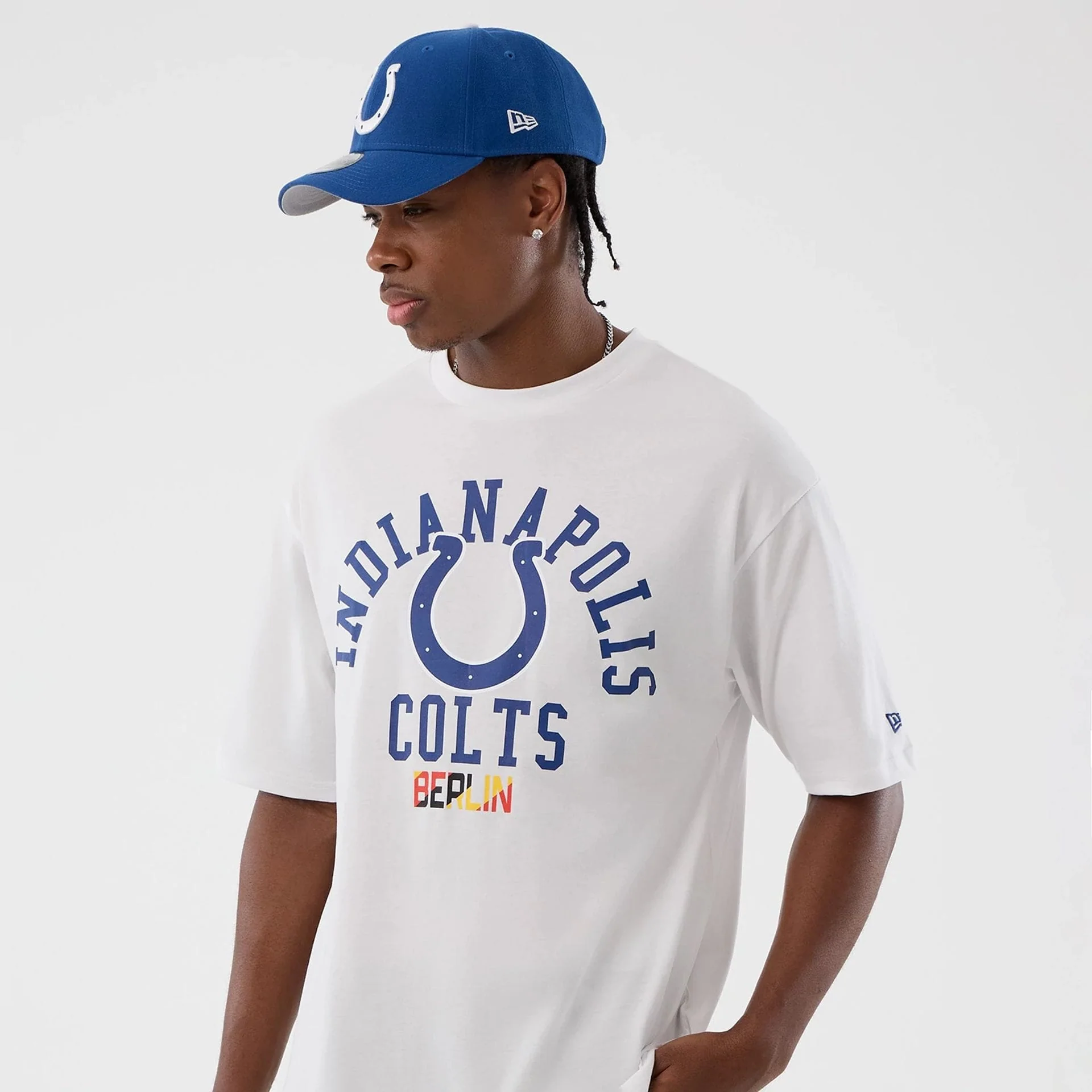 Indianapolis Colts NFL International Series Games White Oversized T-Shirt - Image 6