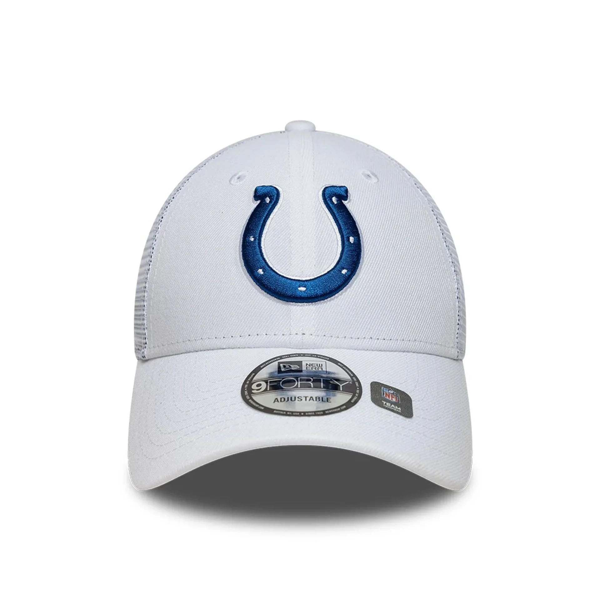 Indianapolis Colts NFL White 9FORTY A-Frame Trucker Adjustable Cap - Image 2