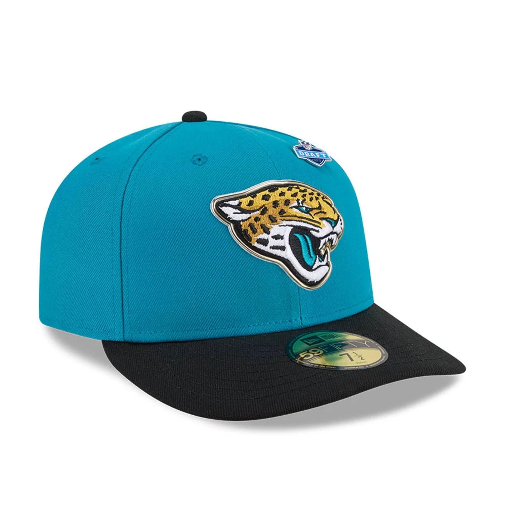 Jacksonville Jaguars NFL Draft 2026 Turquoise 59FIFTY Fitted Cap - Image 4