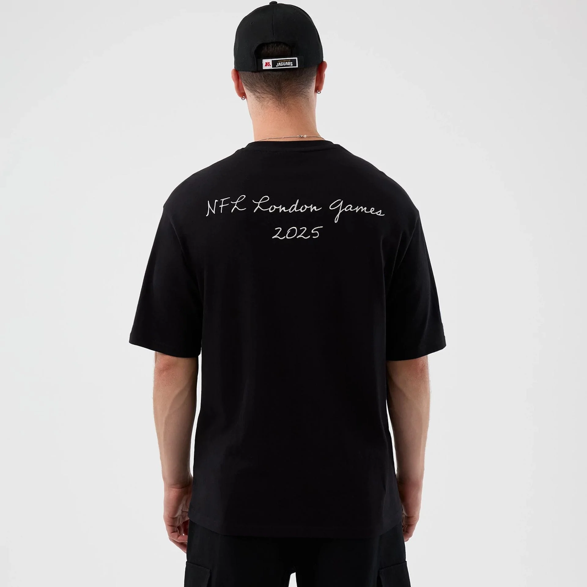 Jacksonville Jaguars NFL International Series Games Black Oversized T-Shirt - Image 2