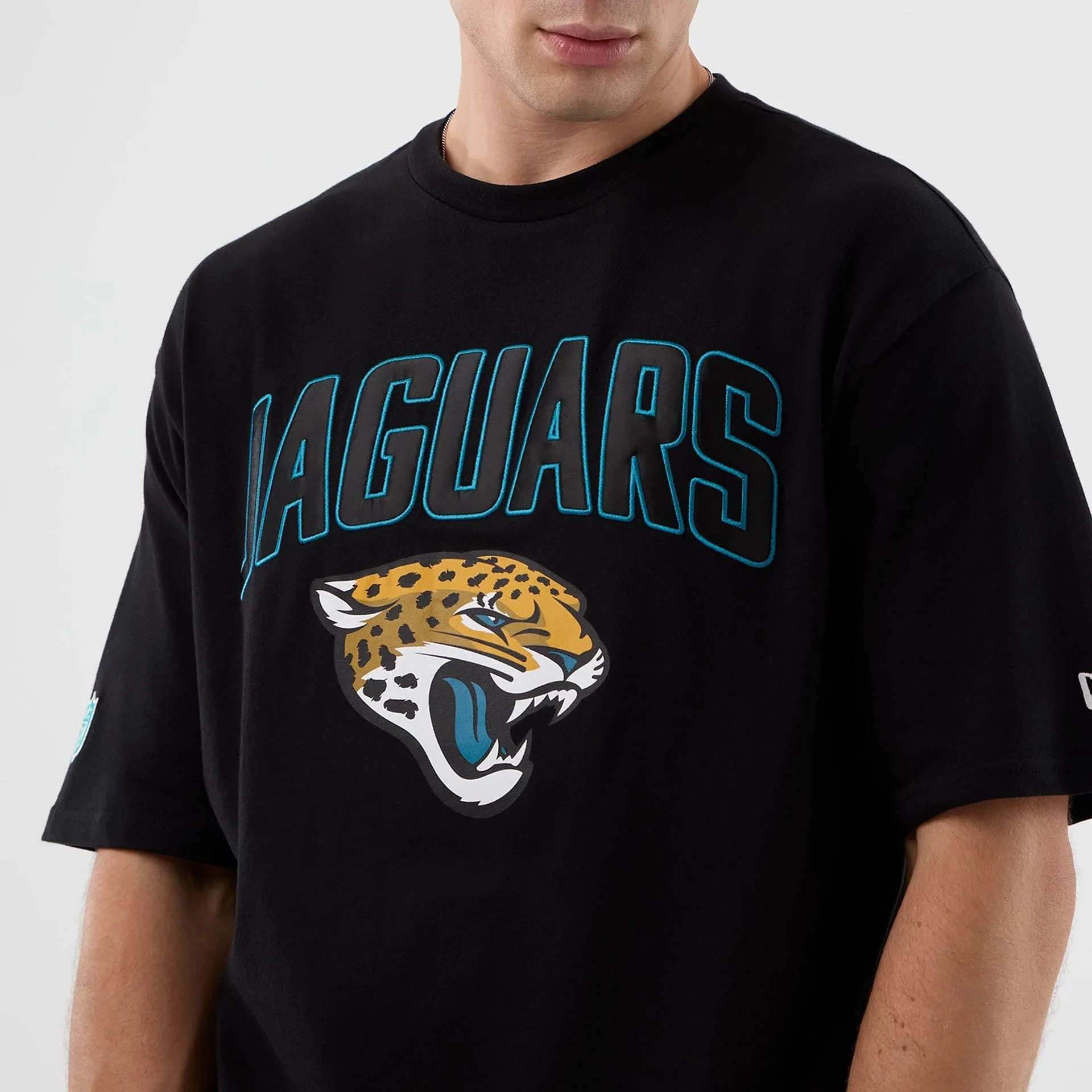 Jacksonville Jaguars NFL International Series Games Black Oversized T-Shirt - Image 3