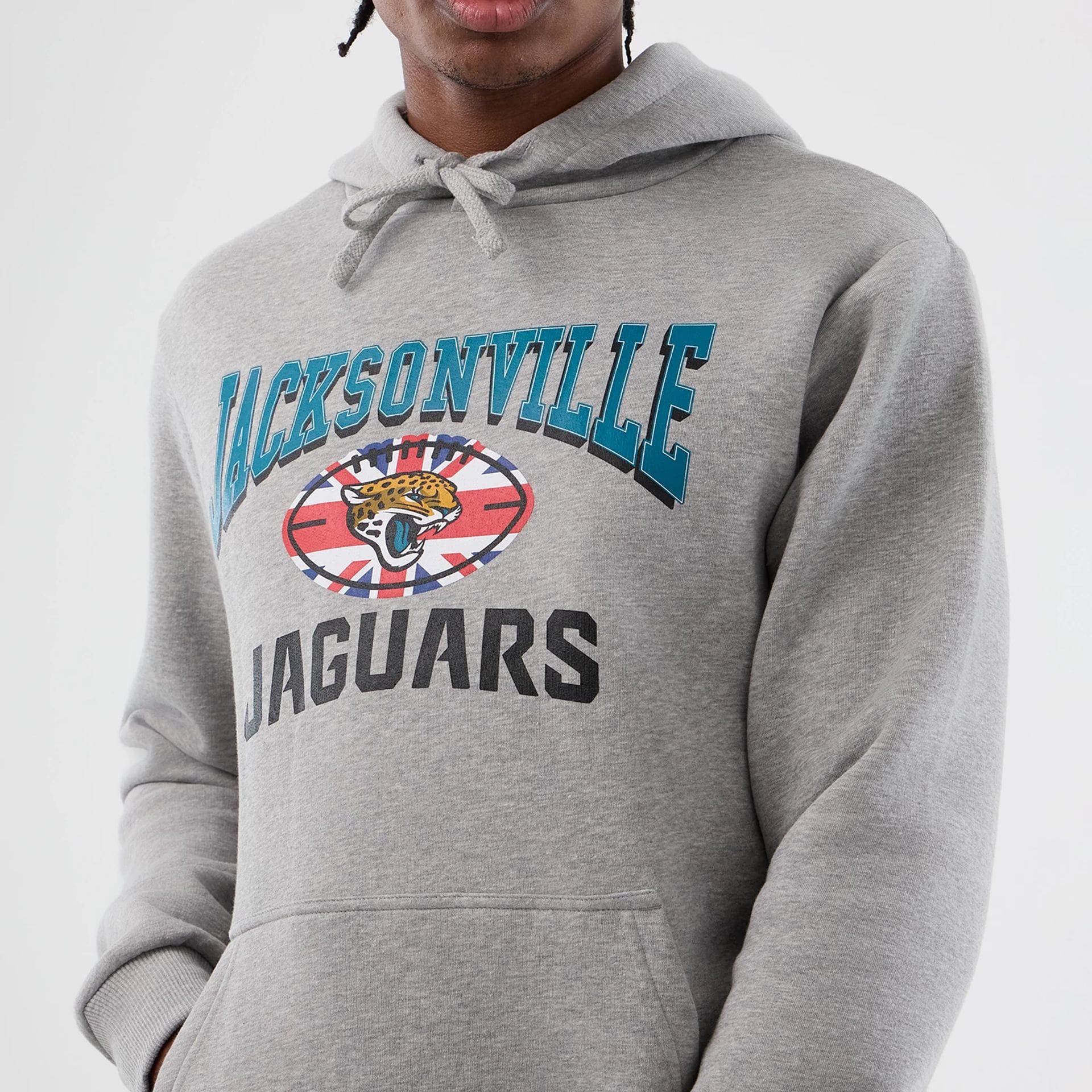 Jacksonville Jaguars NFL International Series Games Grey Pullover Hoodie - Image 3
