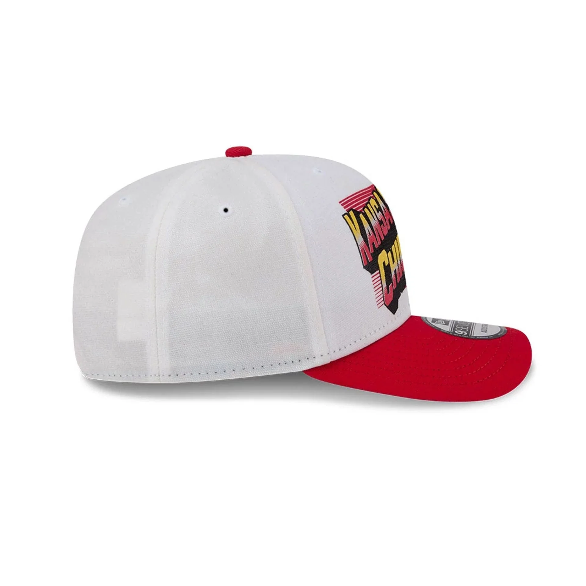 Kansas City Chiefs NFL Duck Cloth White 9SEVENTY Stretch Snap Cap - Image 6