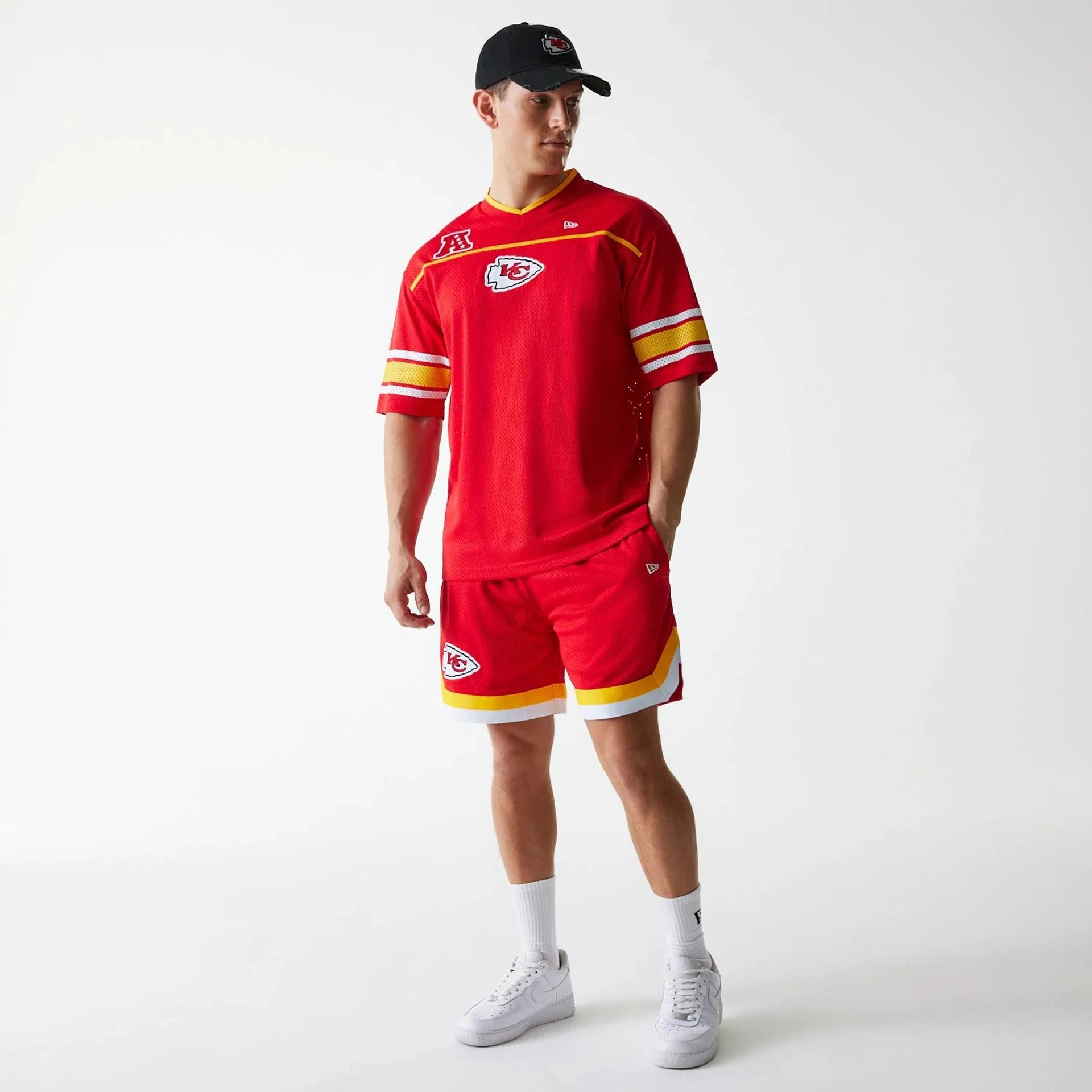 Kansas City Chiefs NFL Mesh Red Shorts - Image 7