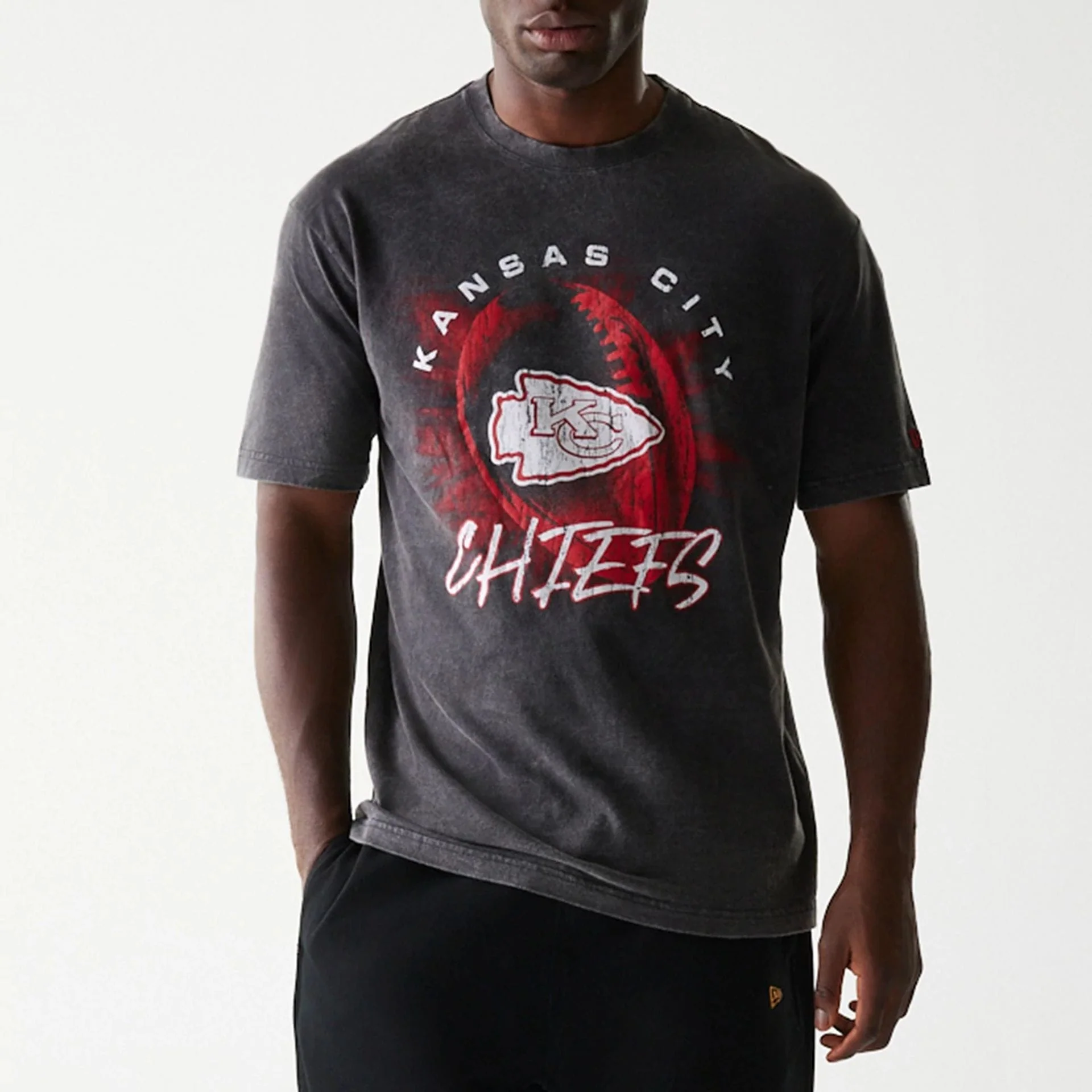 Kansas City Chiefs NFL Sport Night Black T-Shirt - Image 3