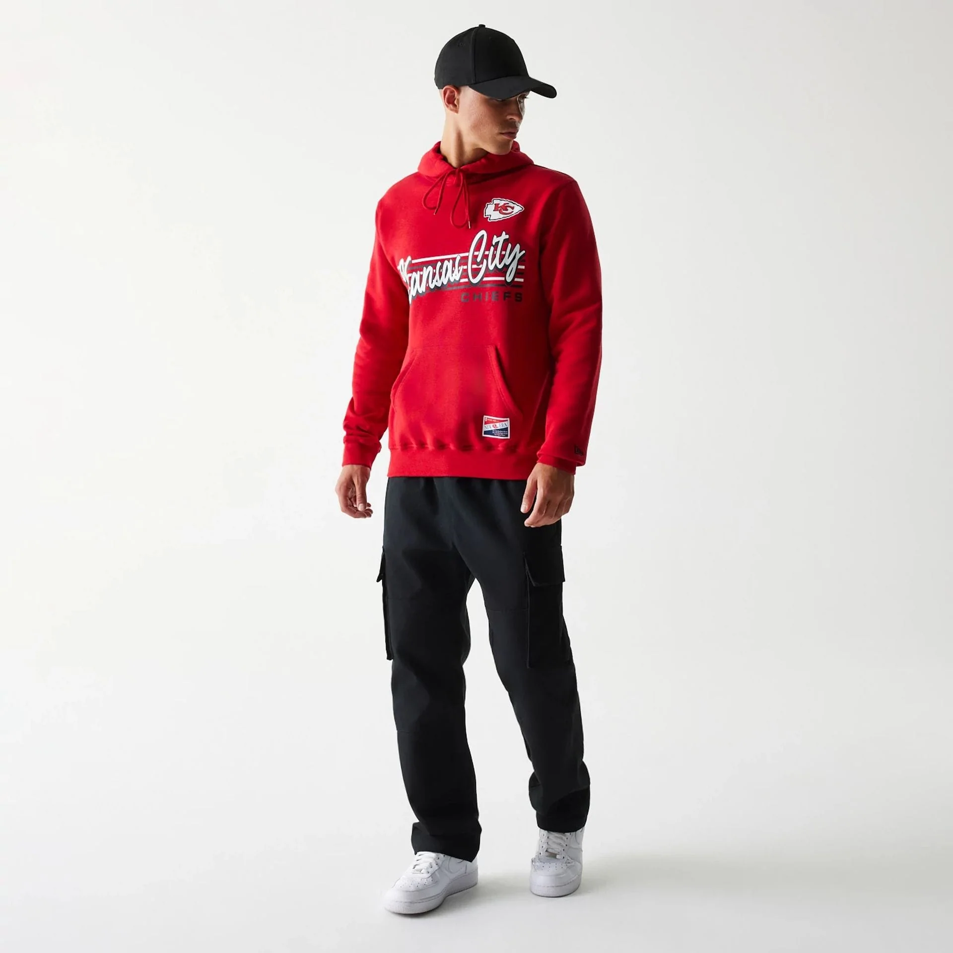 Kansas City Chiefs NFL Throwback Red Pullover Hoodie - Image 6