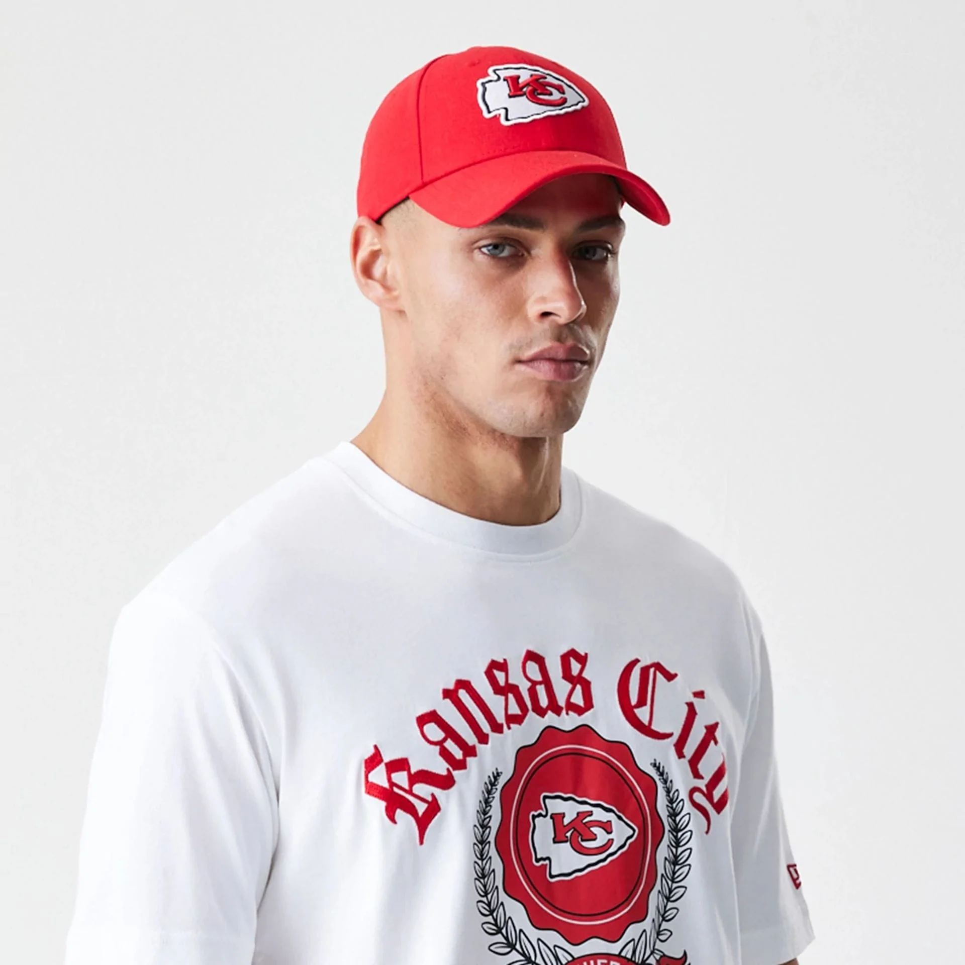 Kansas City Chiefs Throwback Prep White T-Shirt - Image 3