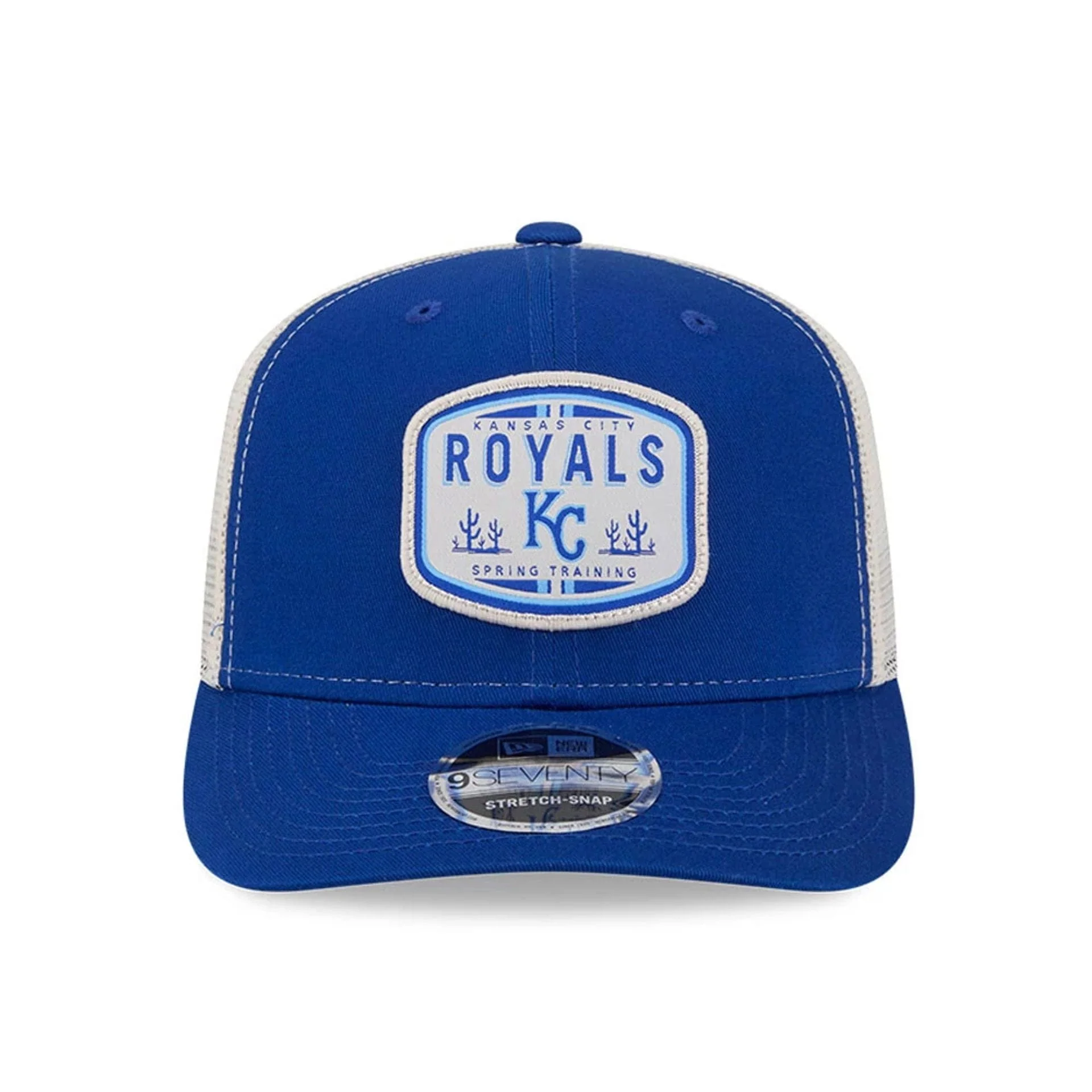 Kansas City Royals MLB Patch Blue 9SEVENTY Stretch Snap Adjustable Cap - Image 3