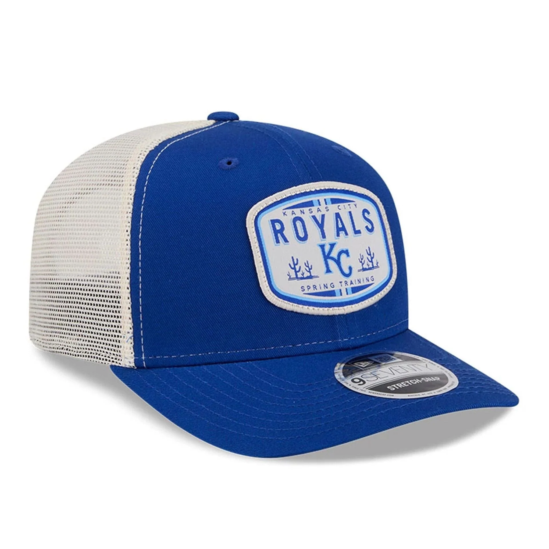 Kansas City Royals MLB Patch Blue 9SEVENTY Stretch Snap Adjustable Cap - Image 4