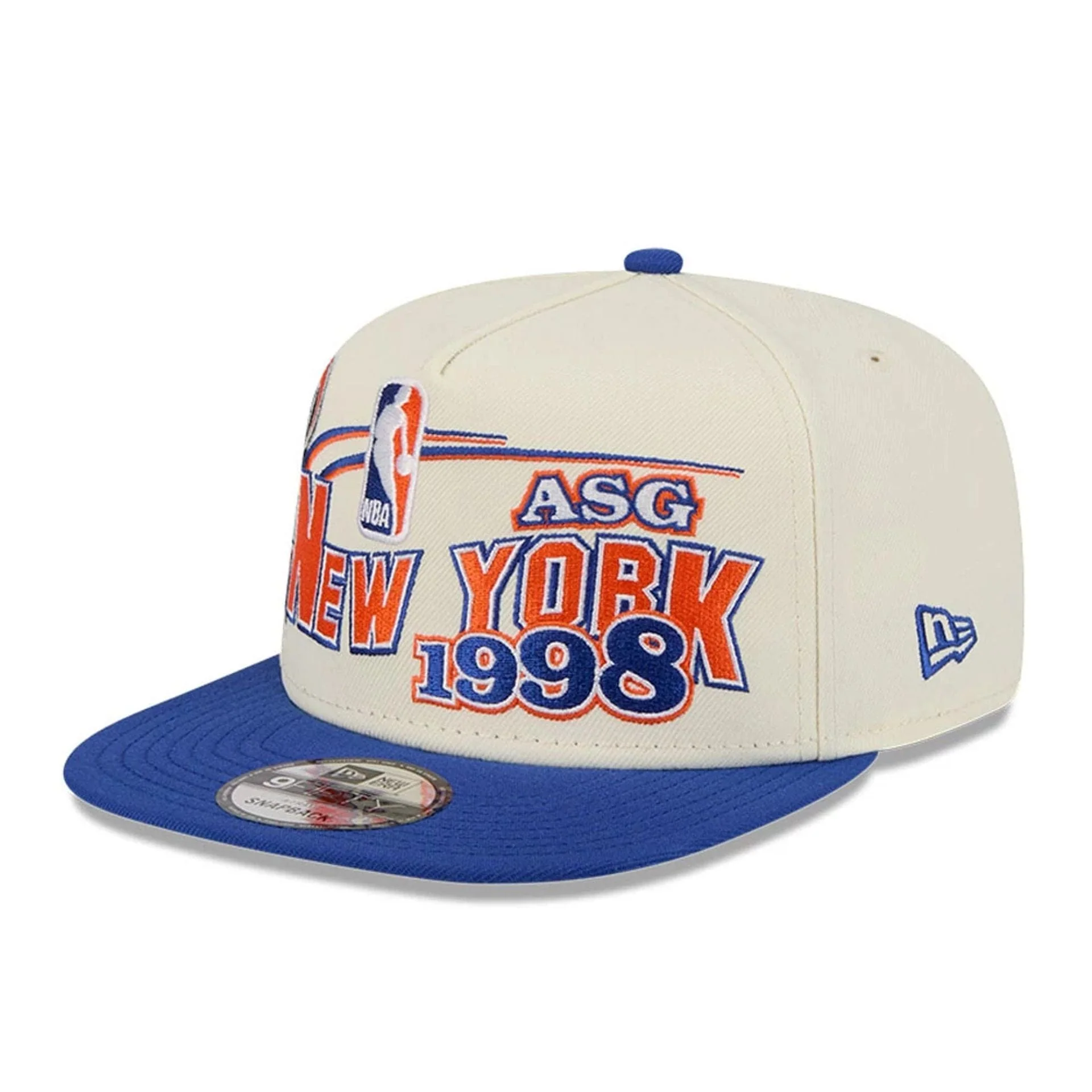 Knicks NBA Hardwood Classic ASG White 9FIFTY A-Frame Snapback Adjustable Cap - Image 4