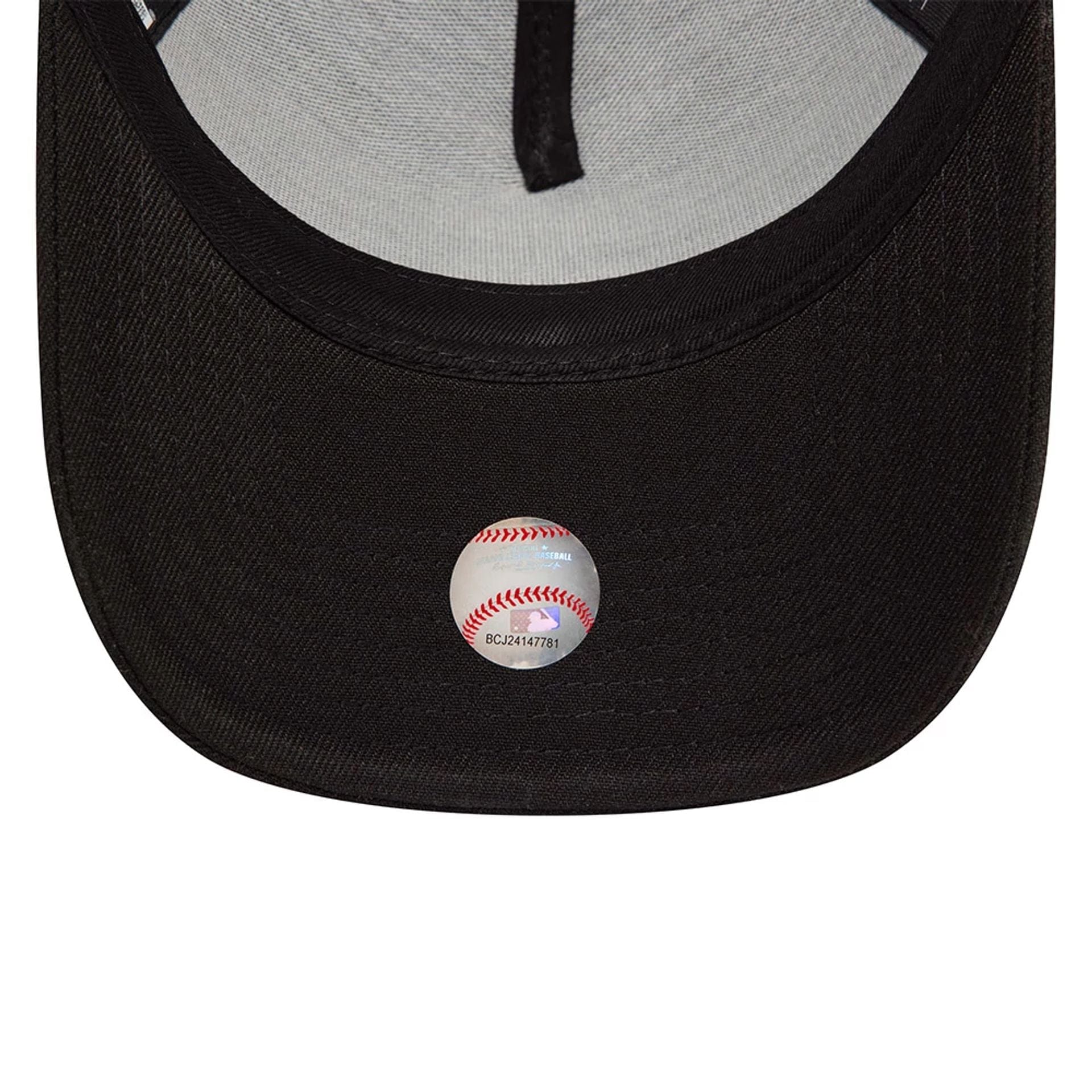 LA Angels MLB Black White Black 9FORTY A-Frame Cap - Image 7