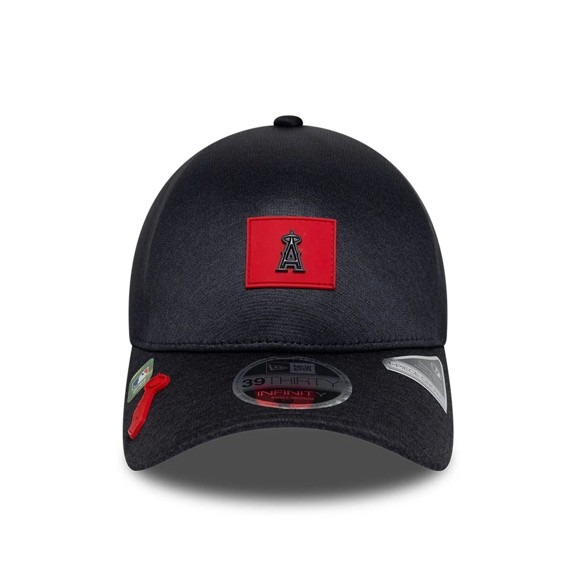 LA Angels MLB Clubhouse Black 39THIRTY Infinity Stretch Fit Cap - Image 2