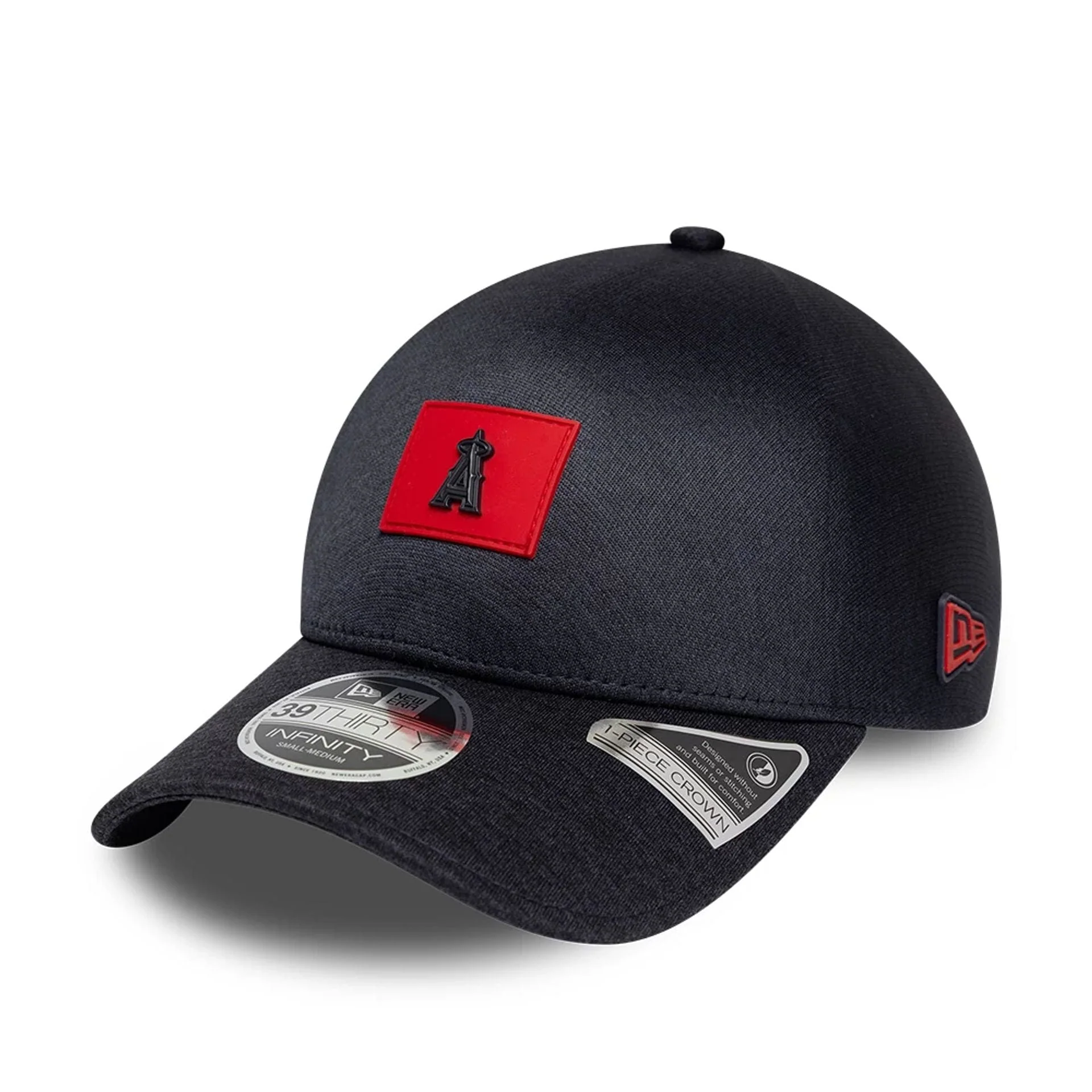 LA Angels MLB Clubhouse Black 39THIRTY Infinity Stretch Fit Cap - Image 3