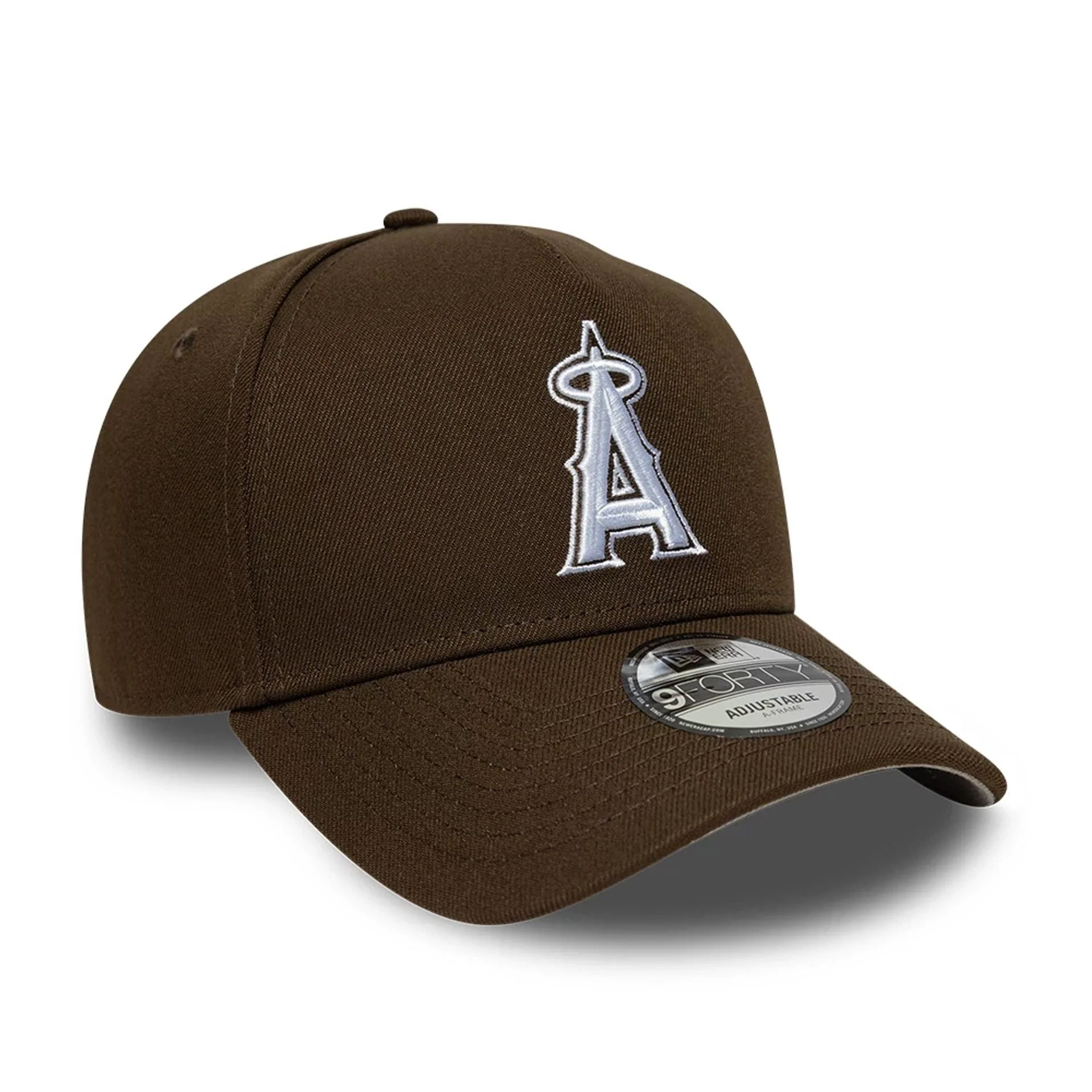 LA Angels MLB Dark Brown 9FORTY A-Frame Adjustable Cap - Image 4