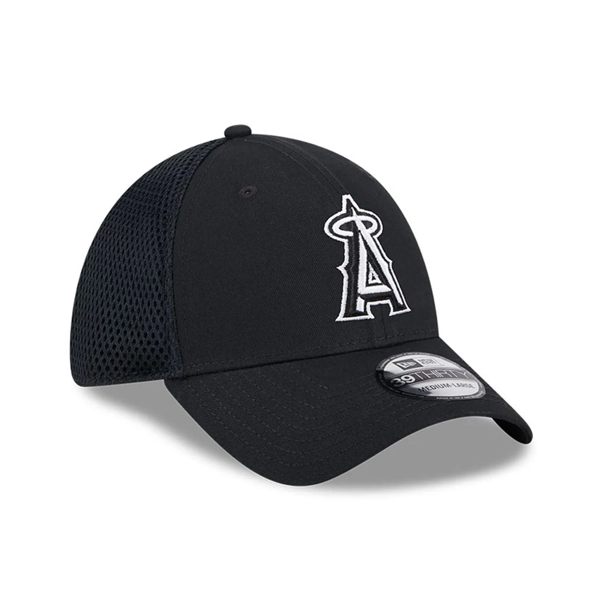 LA Angels MLB Evergreen Neo Black 39THIRTY Stretch Fit Cap - Image 3