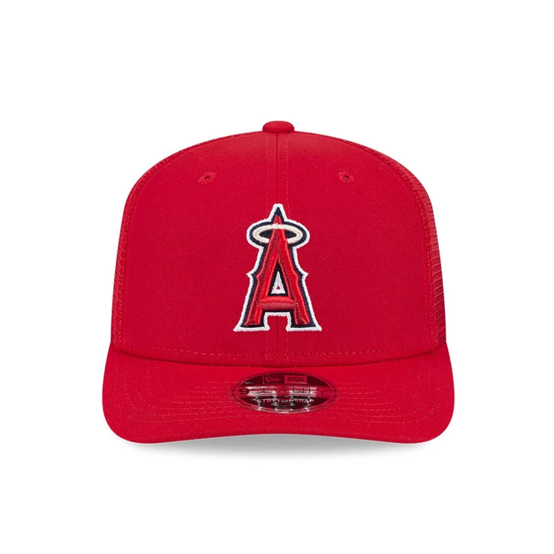 LA Angels MLB Evergreen Red 9SEVENTY Stretch Snap Adjustable Cap - Image 3