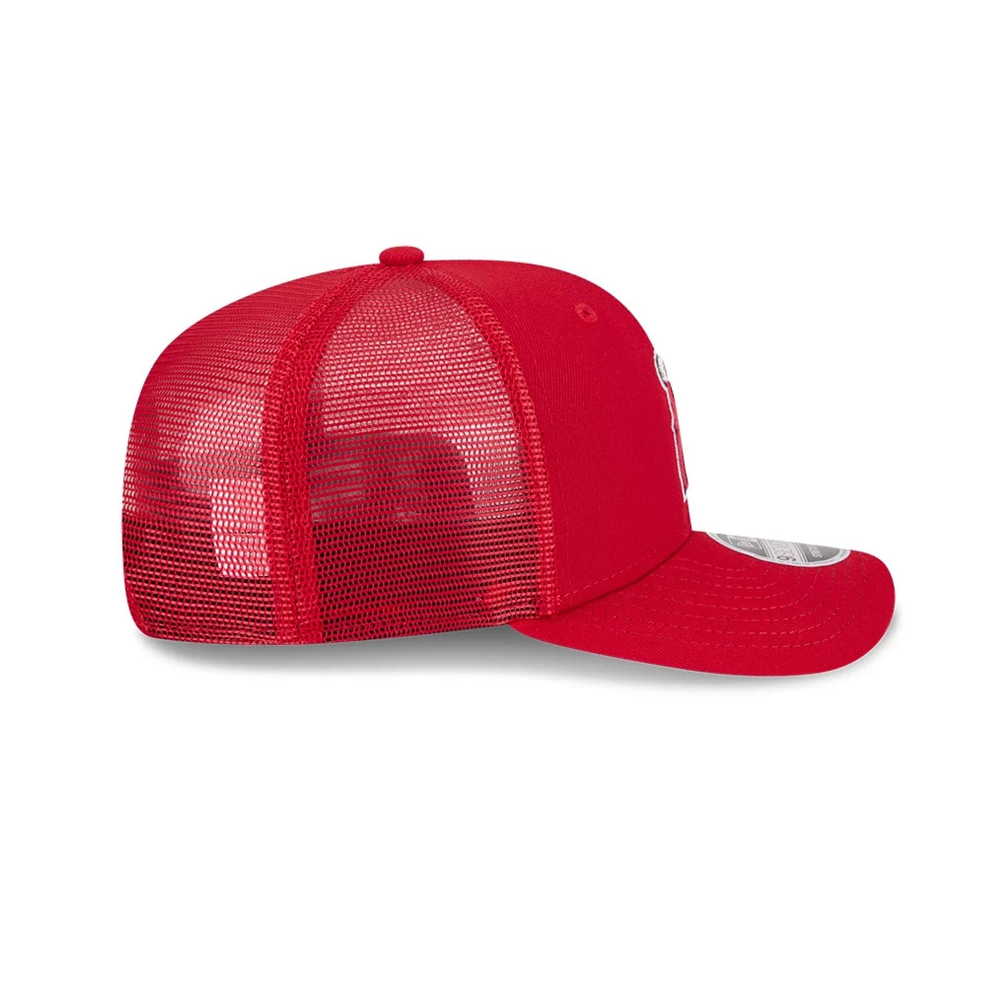 LA Angels MLB Evergreen Red 9SEVENTY Stretch Snap Adjustable Cap - Image 6