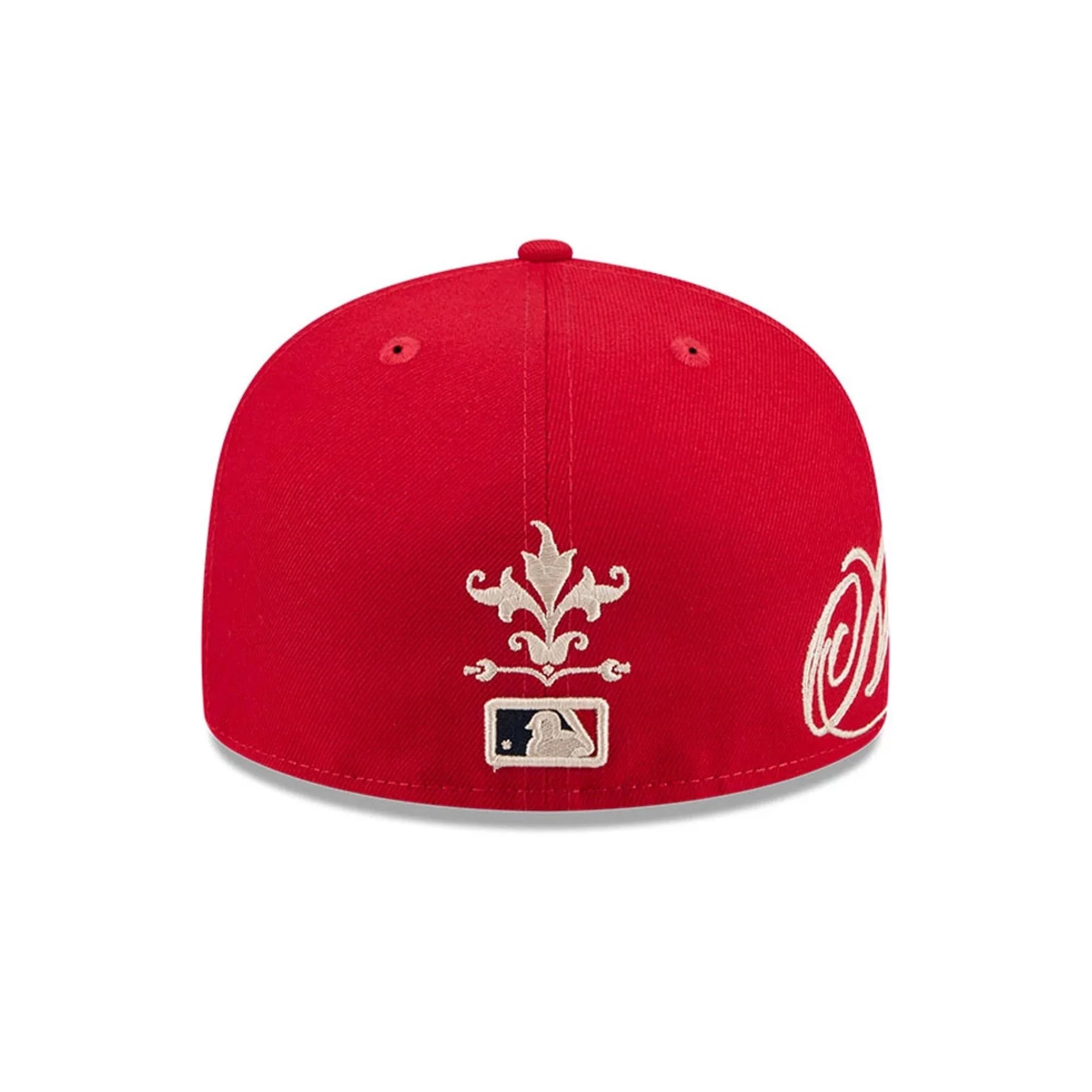 LA Angels MLB Script Red 59FIFTY Fitted Cap - Image 3